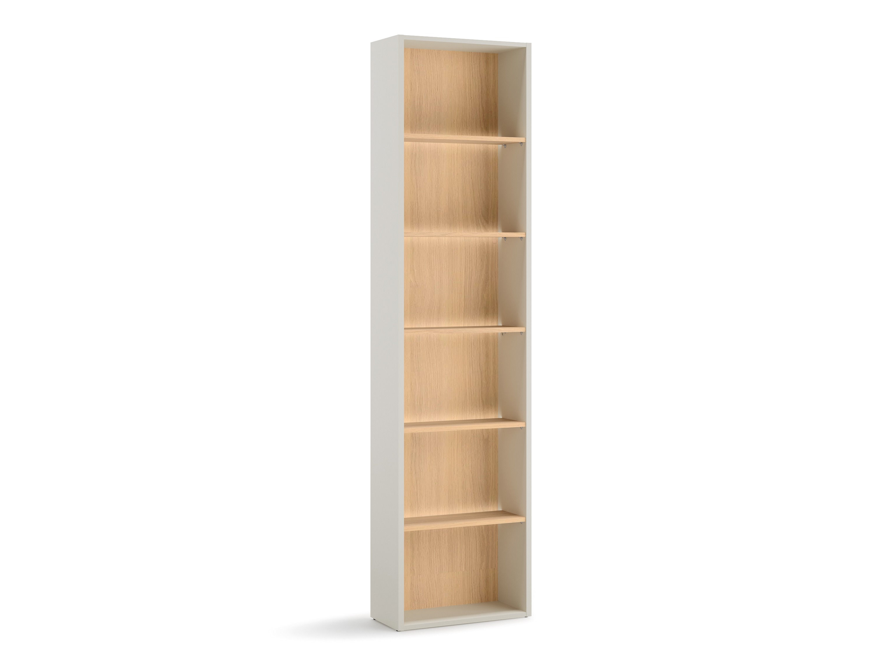 Bókahilla Evareve 104 (Eik + Ljósbrúnn)