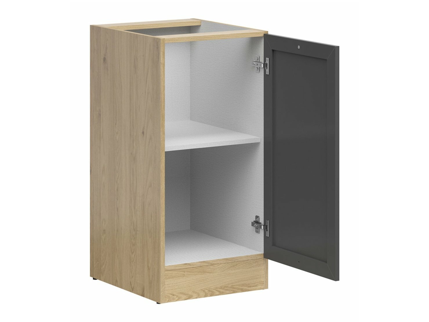 Skápaeining með hurðum Classic Grey Oak 100