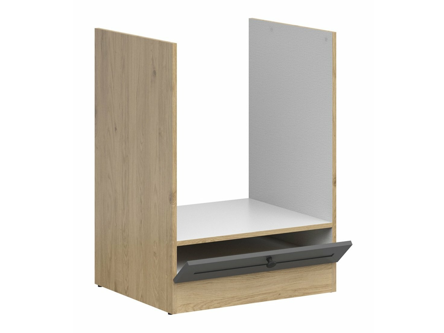 Skápaeining fyrir innbyggð tæki Classic Grey Oak 109