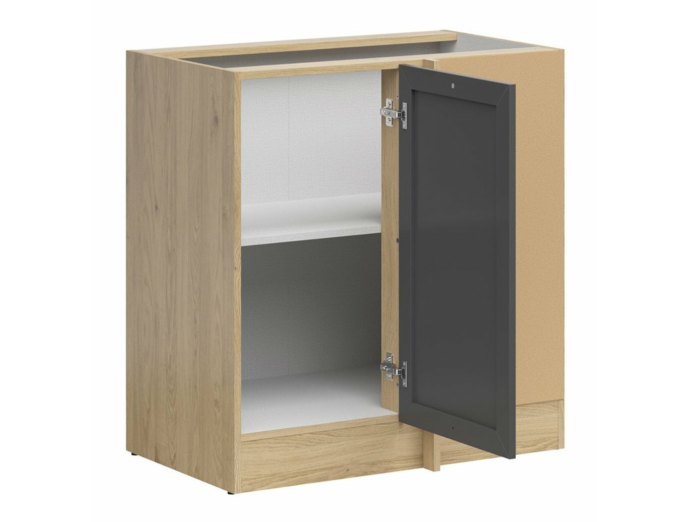 Skápaeining í horn Classic Grey Oak 115