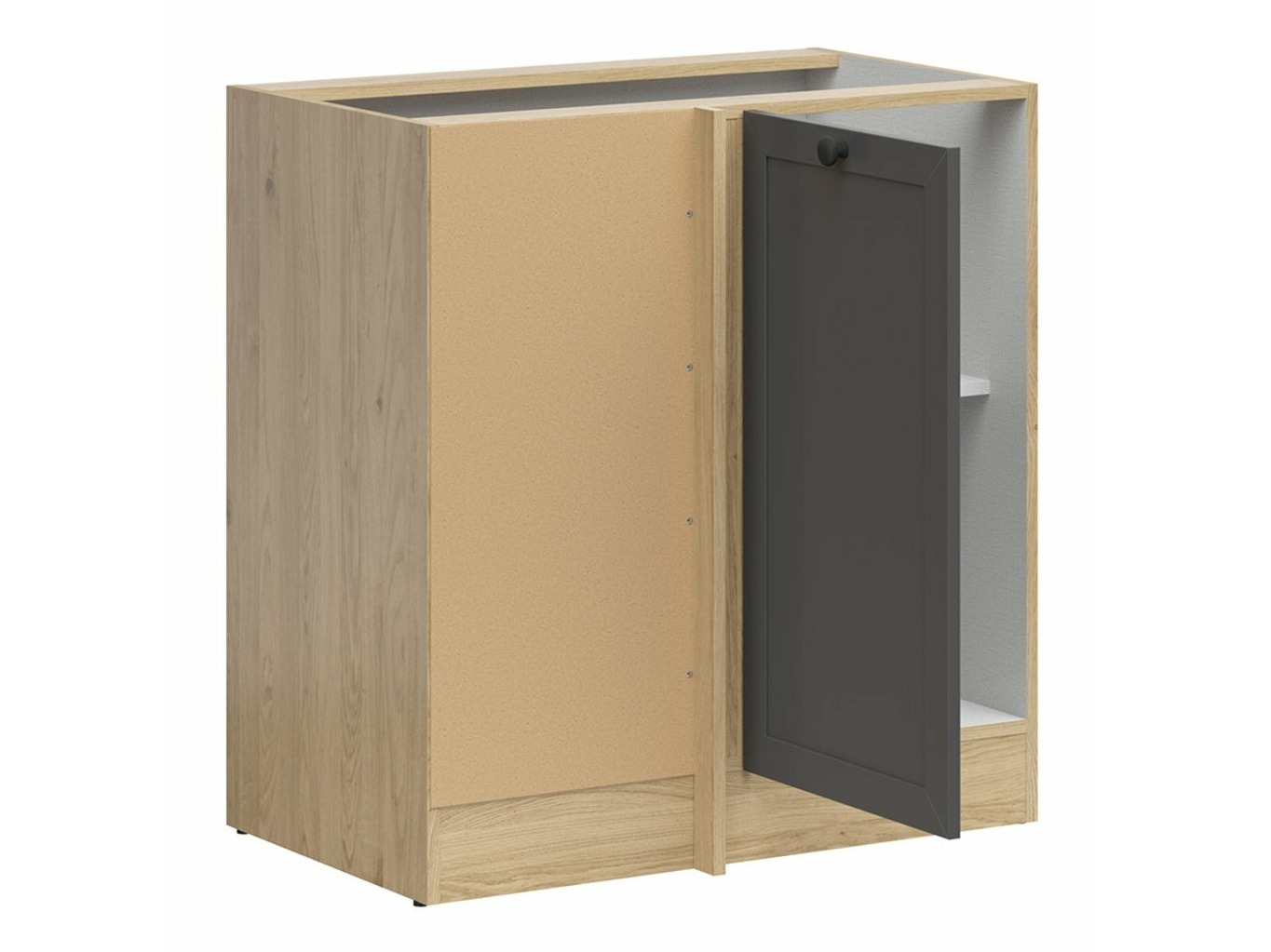 Skápaeining í horn Classic Grey Oak 115