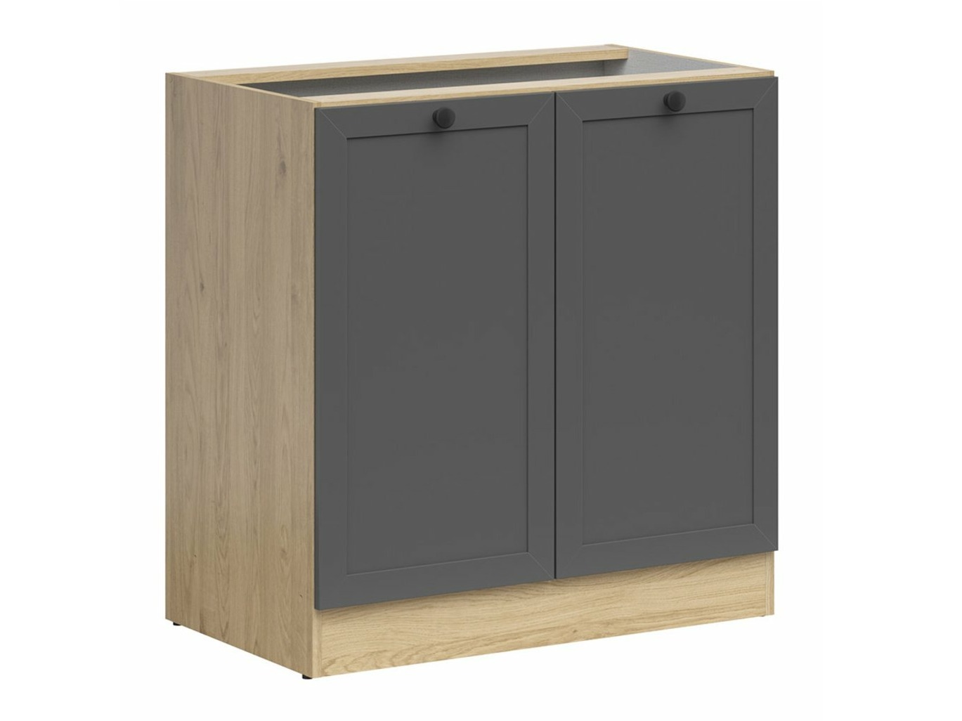 Skápaeining með hurðum Classic Grey Oak 102