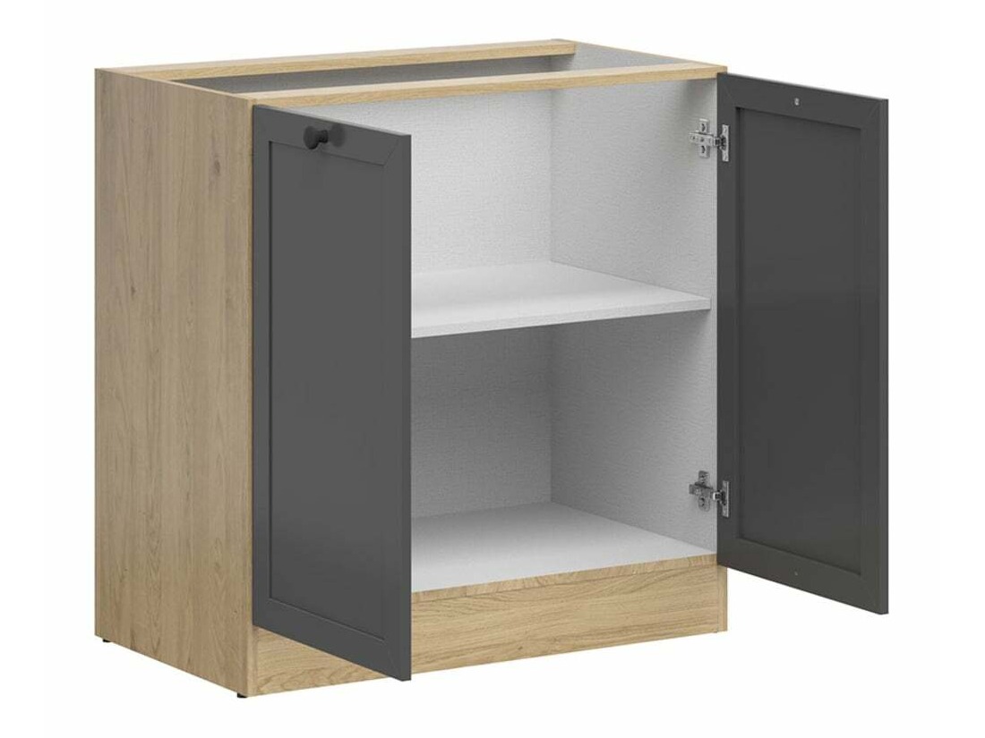 Skápaeining með hurðum Classic Grey Oak 102