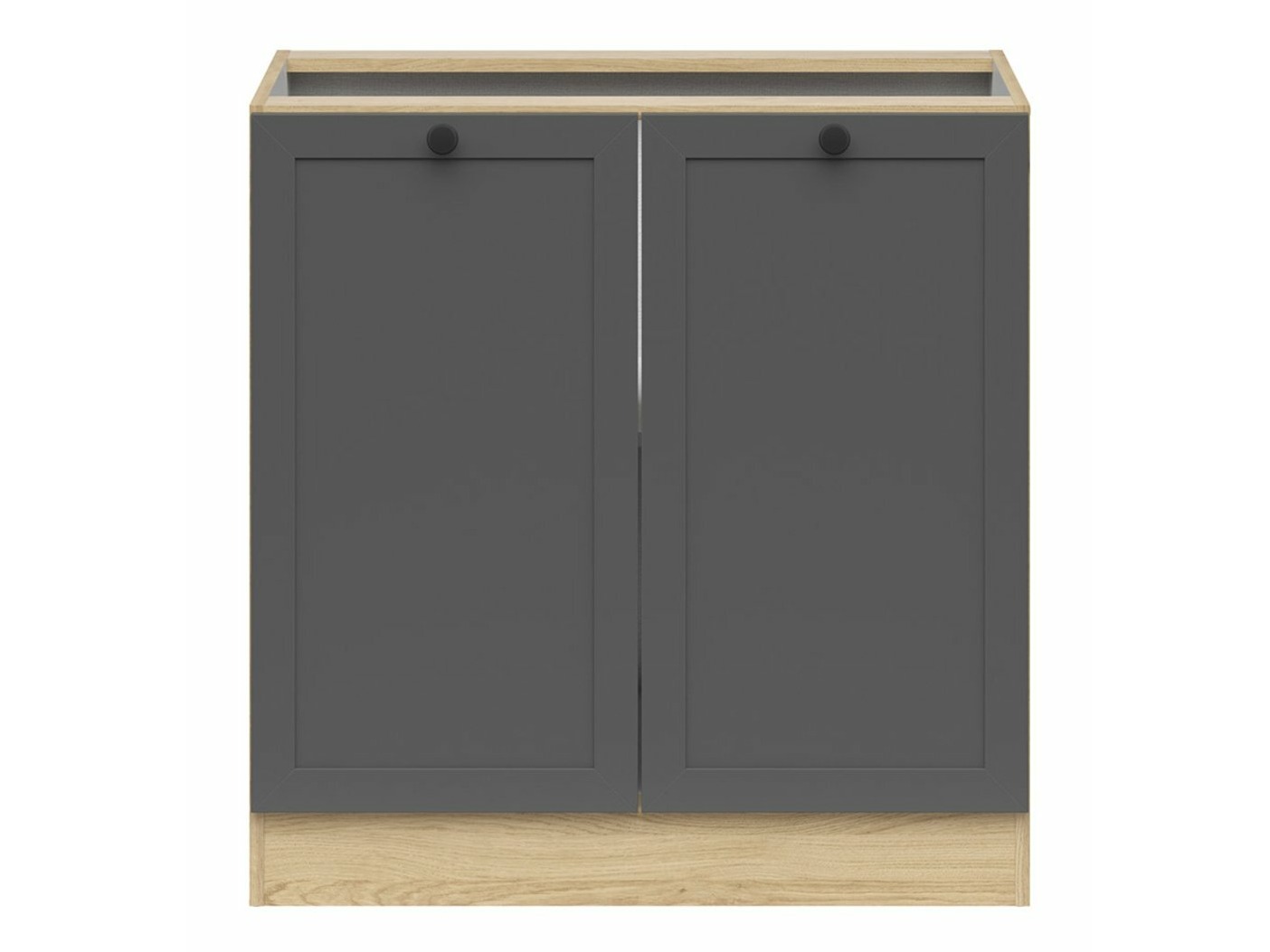 Skápaeining með hurðum Classic Grey Oak 102