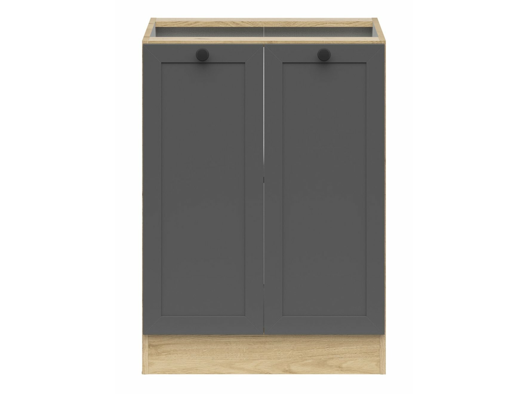 Skápaeining með hurðum Classic Grey Oak 105