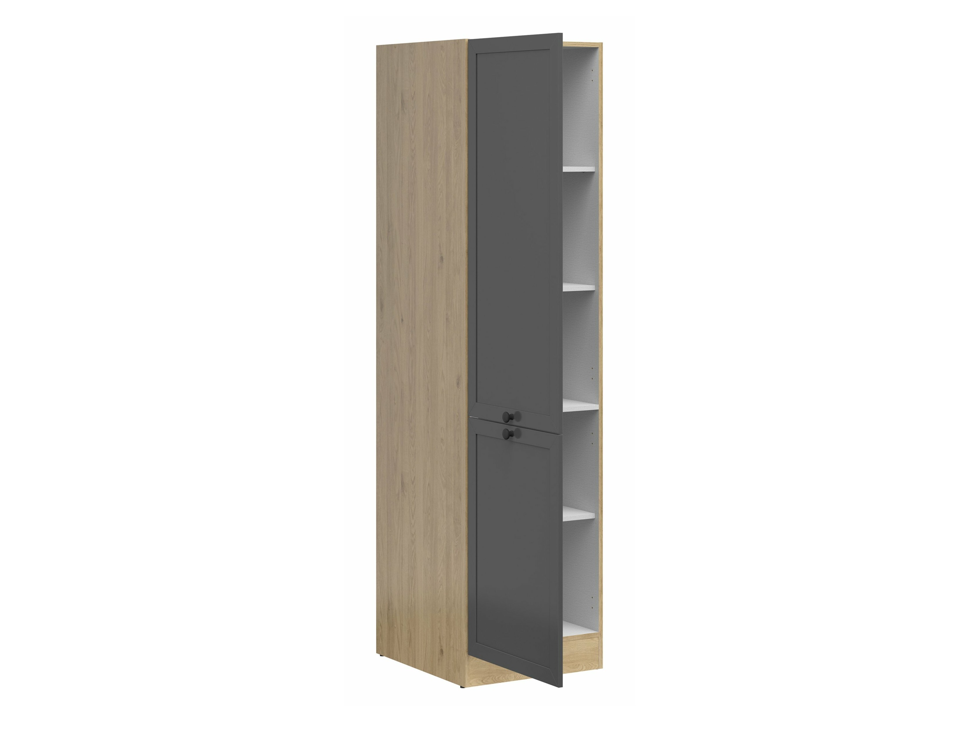 Skápaeining með hurðum Classic Grey Oak 114