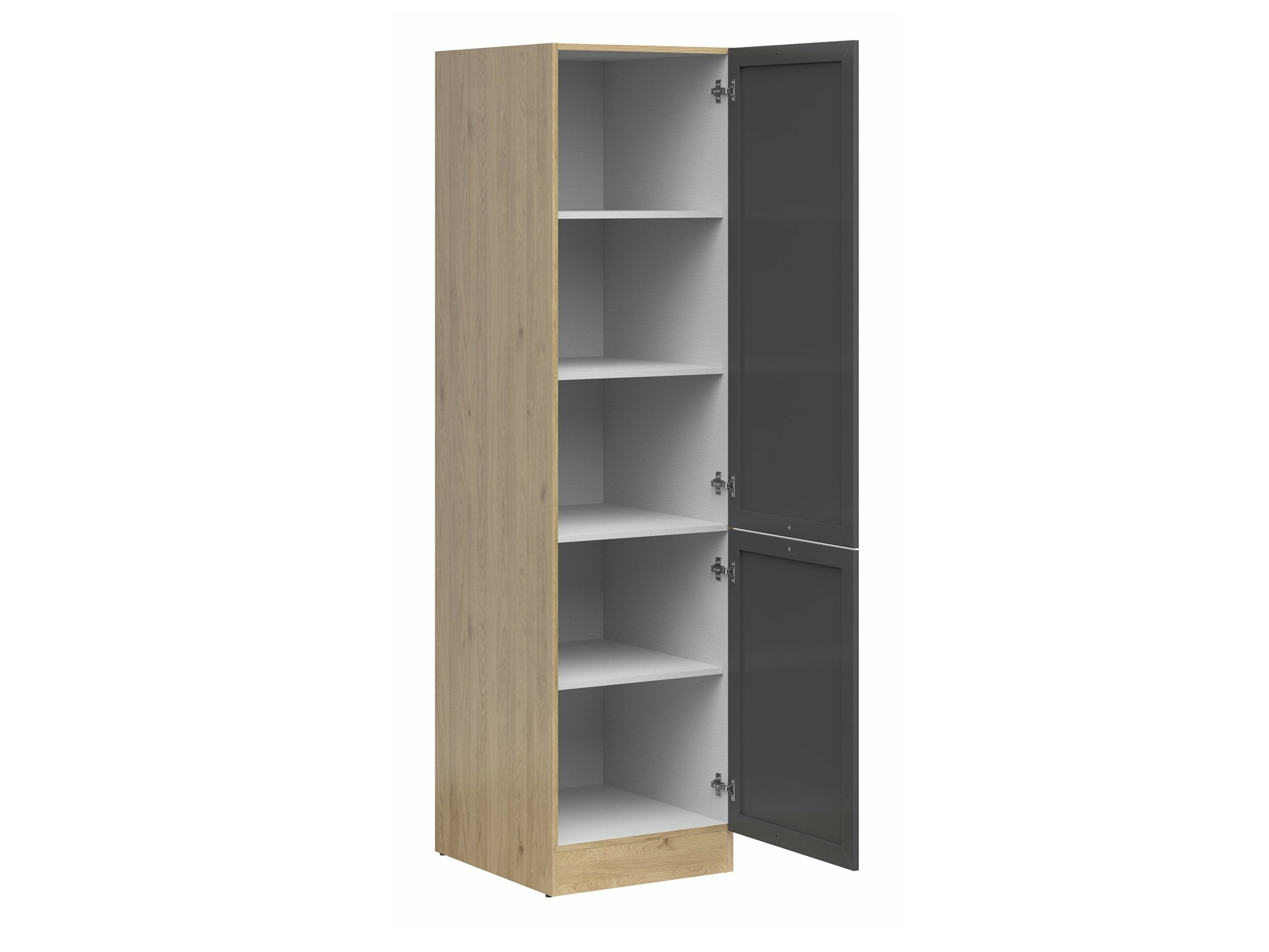 Skápaeining með hurðum Classic Grey Oak 114