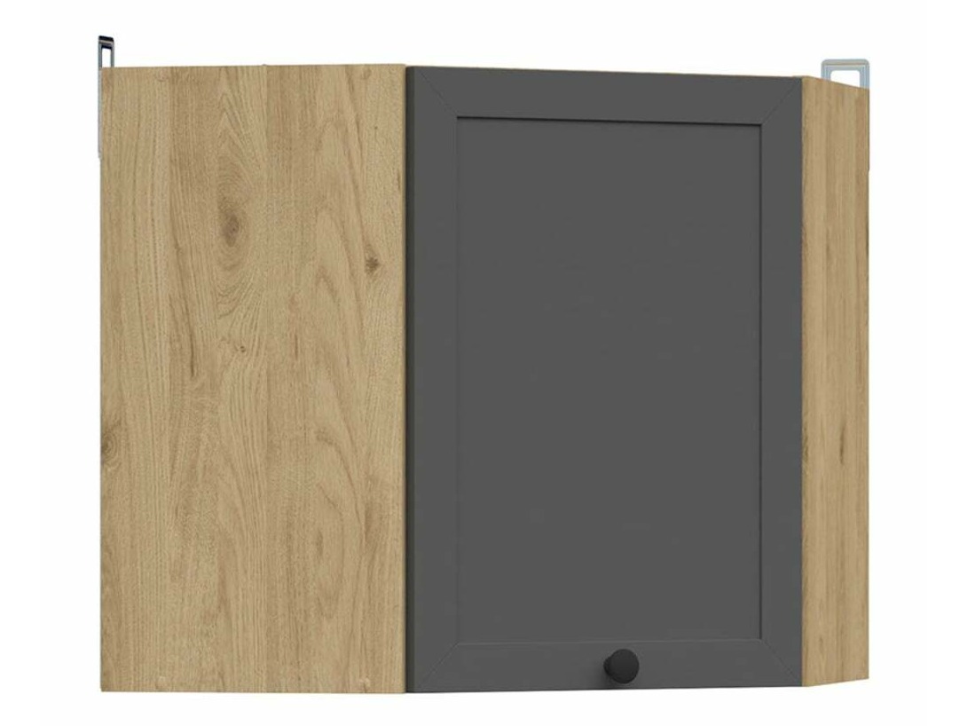 Veggfest skápaeining í horn Classic Grey Oak 104