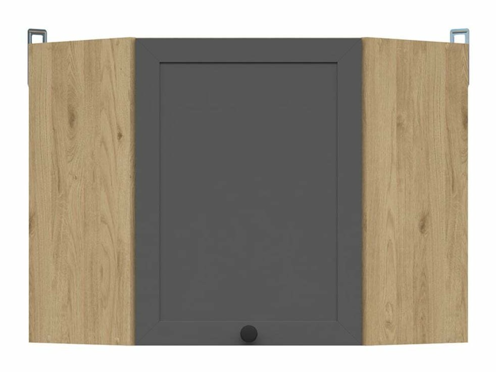 Veggfest skápaeining í horn Classic Grey Oak 104