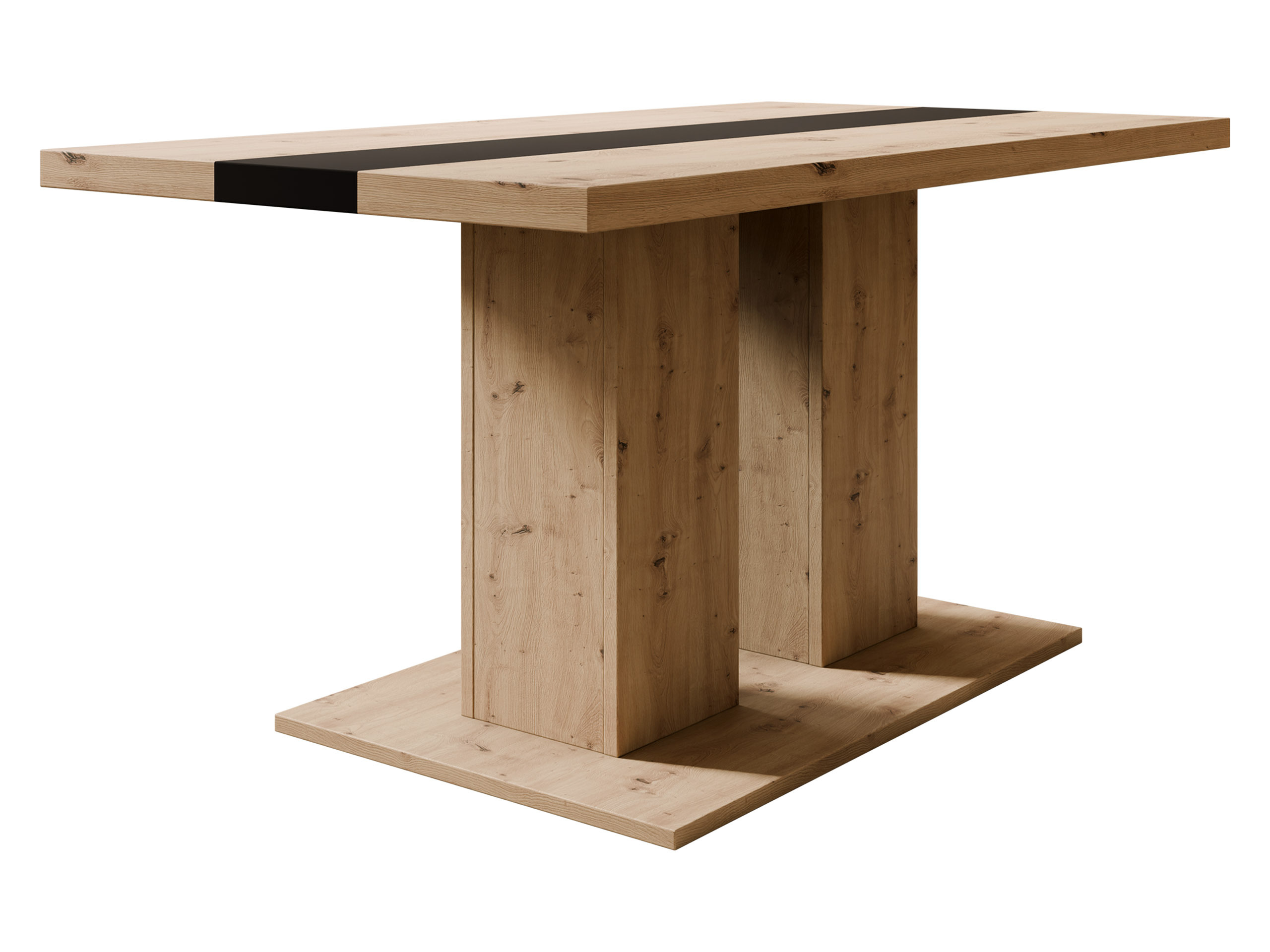 Sófaborð Tucson 147 (Artisan-eik + Svartur)