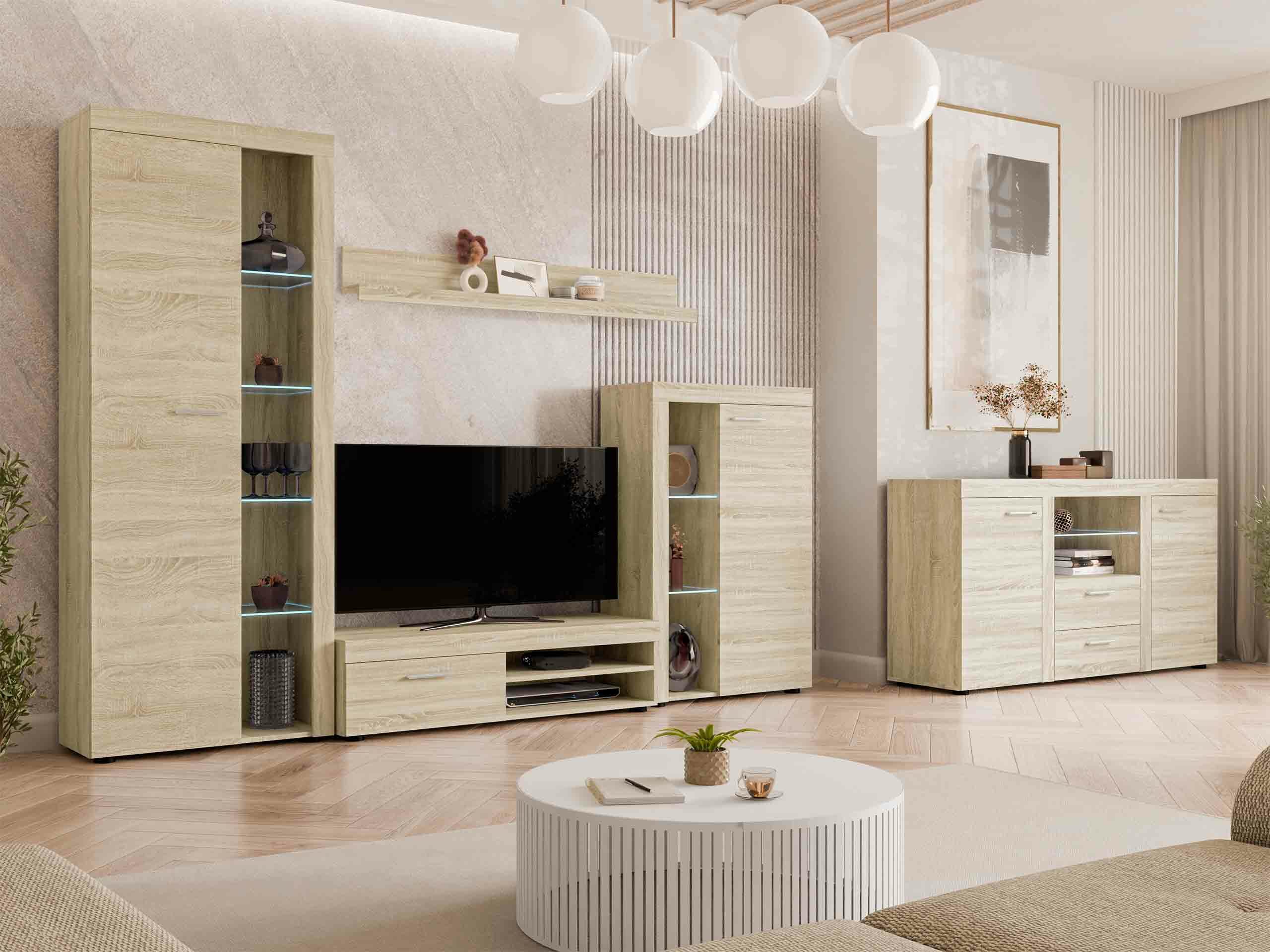 Stofusett Univio I (Sonoma-eik)
