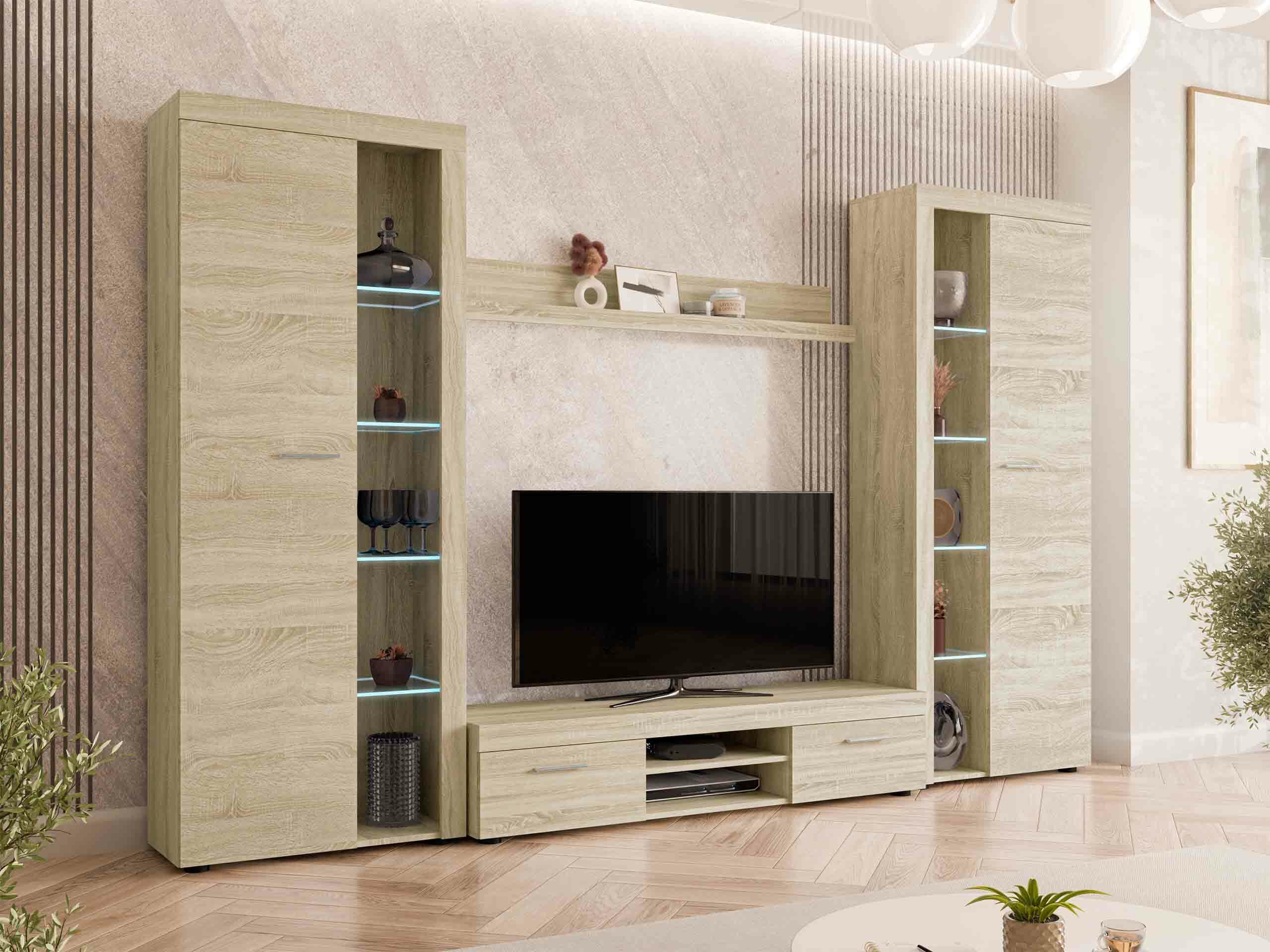 Stofusett Univio II (Sonoma-eik)