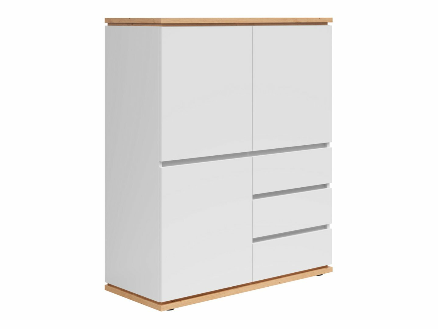 Kommóða Cirfelo 115 (Hvítur + Artisan-eik)