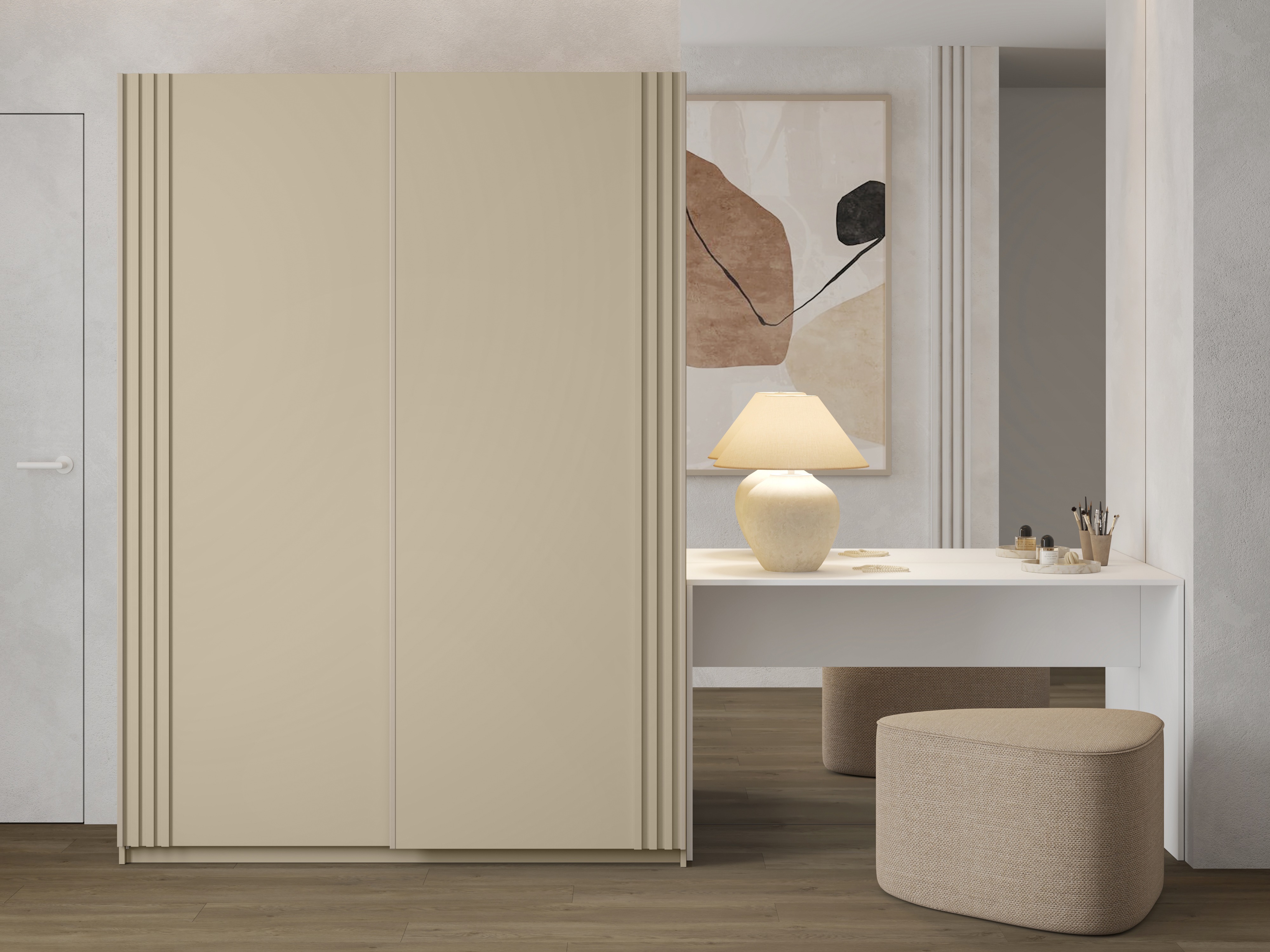 Fataskápur Austin 371 (Beige)