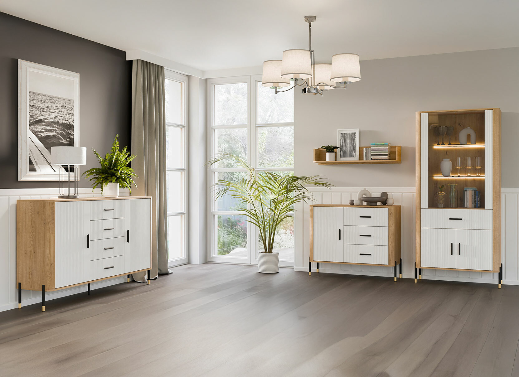 Kommóða Flosora 107 (Hvítur)