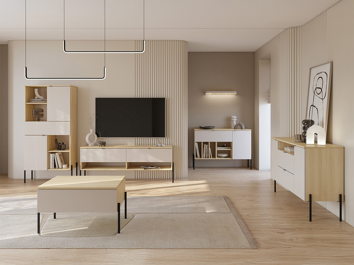 Stofusett Levtenu 118 (Eik + Kasmír)