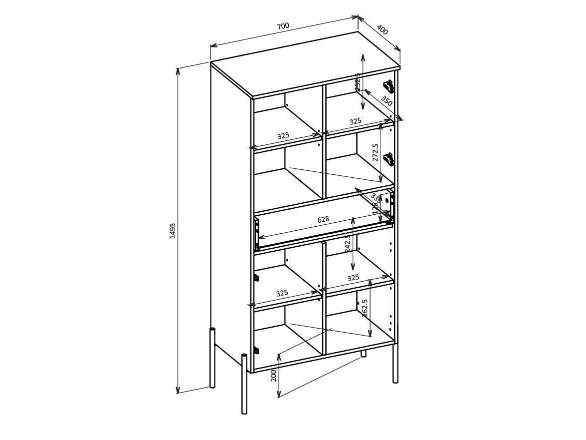 Stofusett Levtenu 118 (Eik + Kasmír)