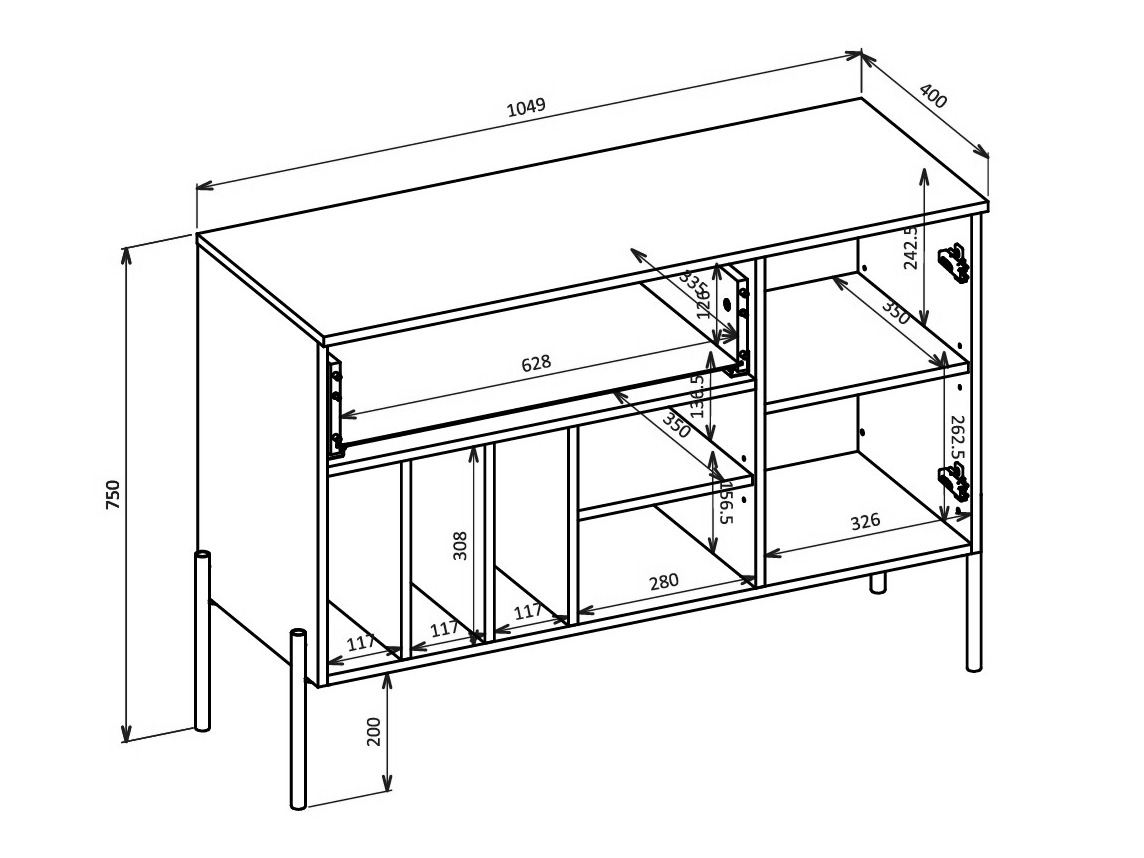 Stofusett Levtenu 118 (Eik + Kasmír)