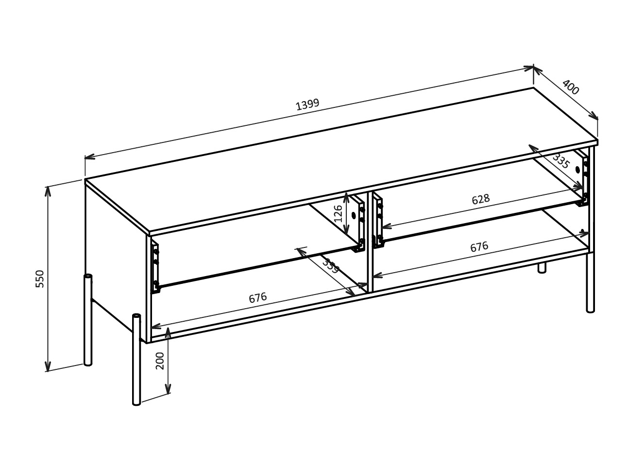 Stofusett Levtenu 118 (Eik + Kasmír)