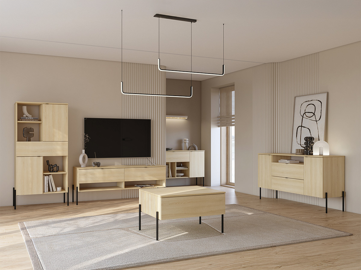 Stofusett Levtenu 118 (Eik)