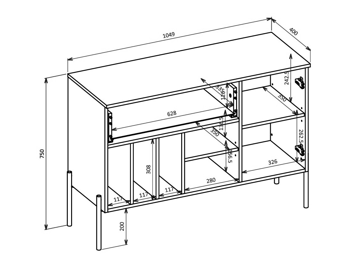 Stofusett Levtenu 118 (Eik)