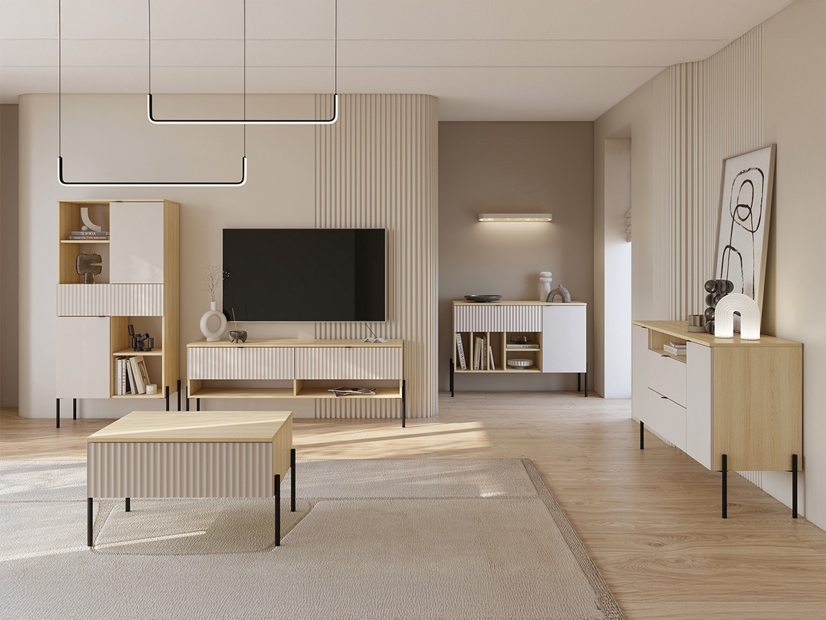 Stofusett Levtenu 119 (Eik + Kasmír)