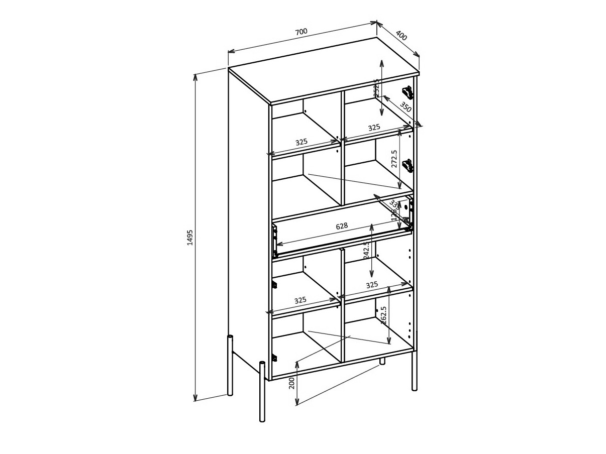 Stofusett Levtenu 119 (Eik + Kasmír)