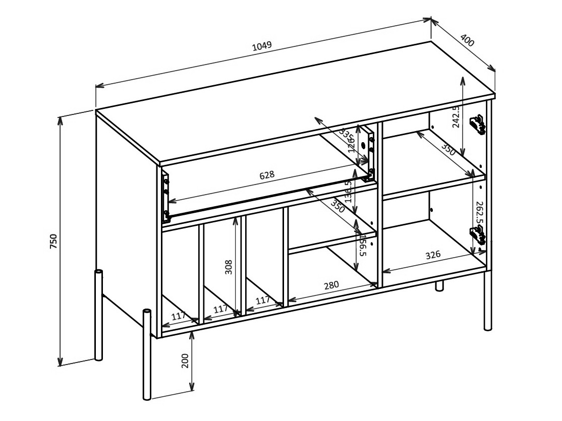 Stofusett Levtenu 119 (Eik + Kasmír)