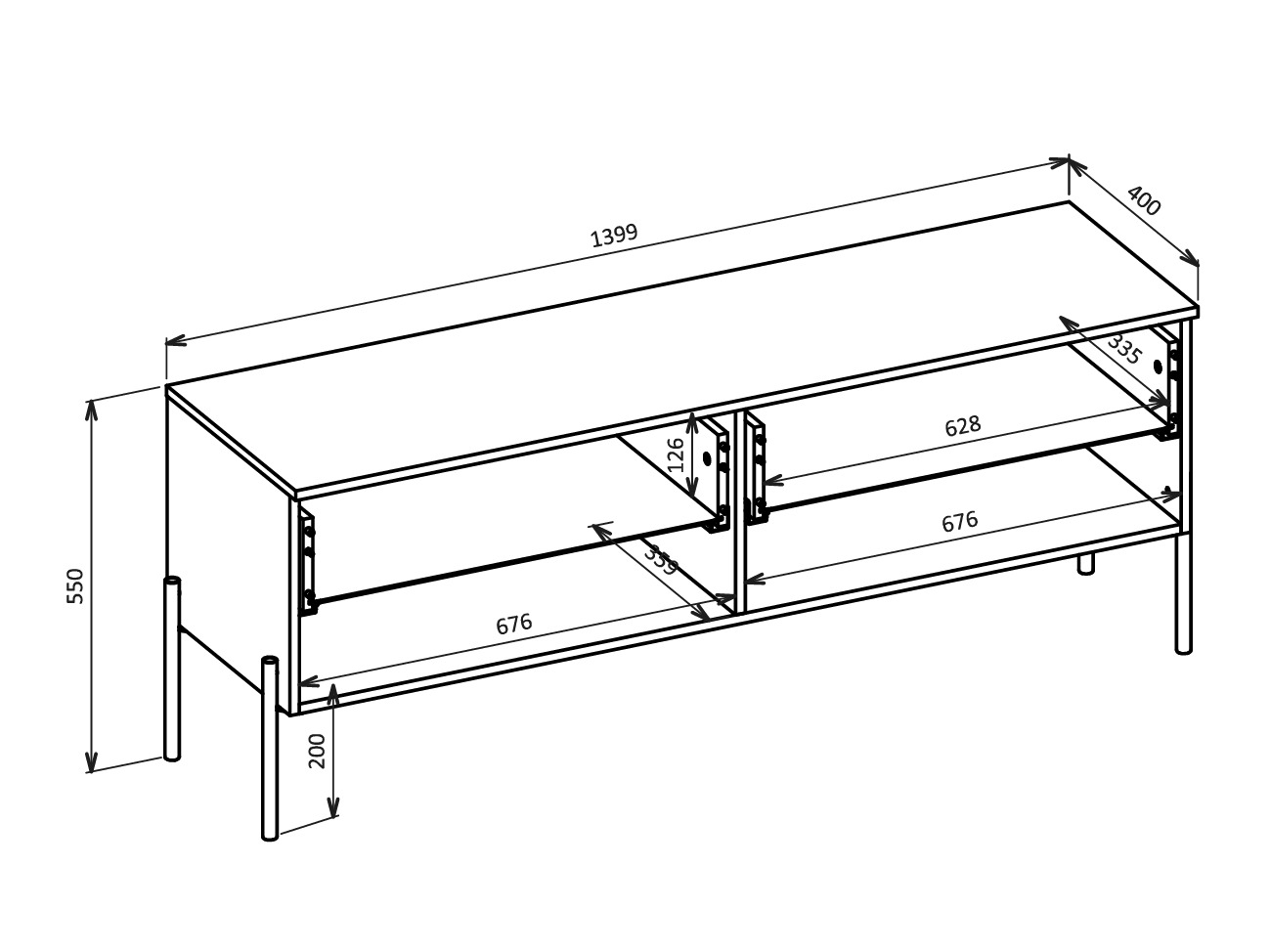 Stofusett Levtenu 119 (Eik + Kasmír)