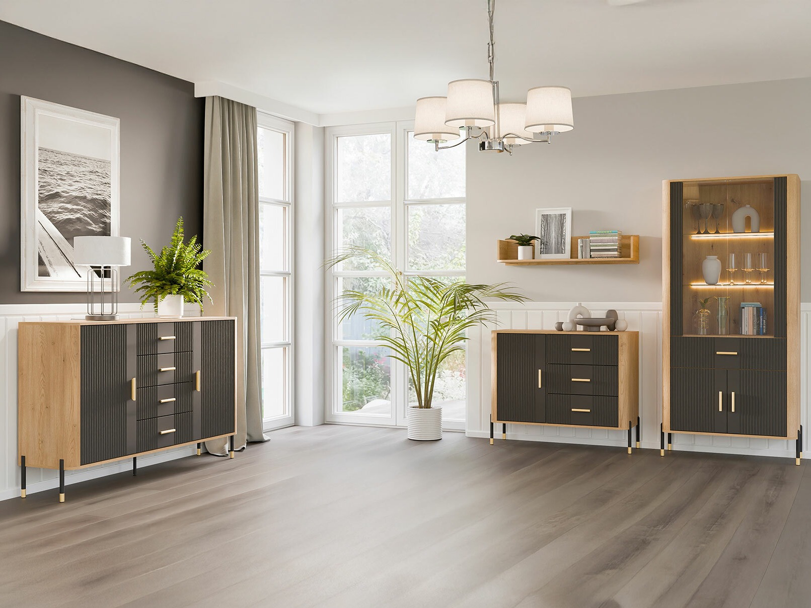 Kommóða Flosora 119 (Antrasít)