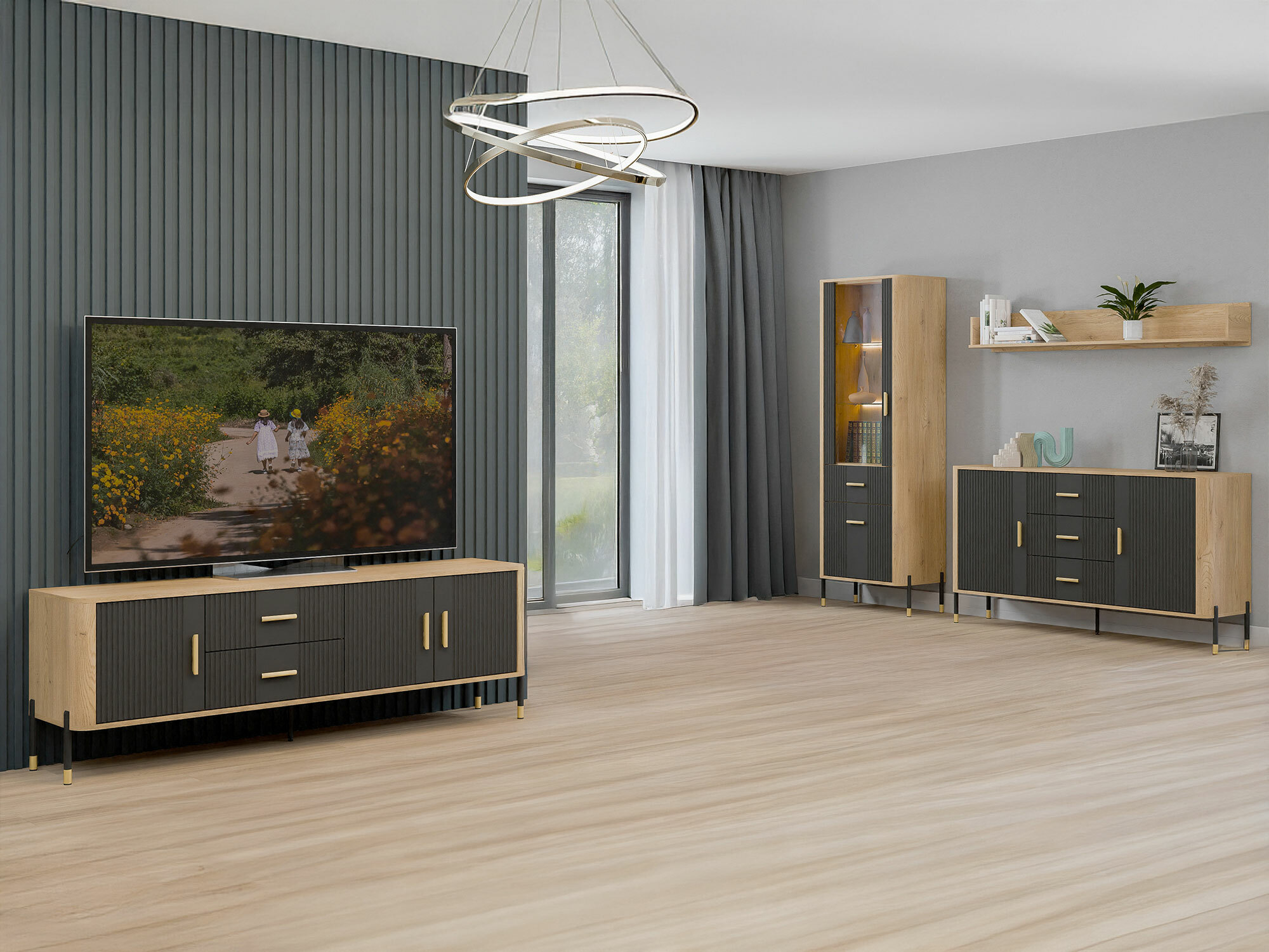 Stofusett Flosora 148 (Antrasít)