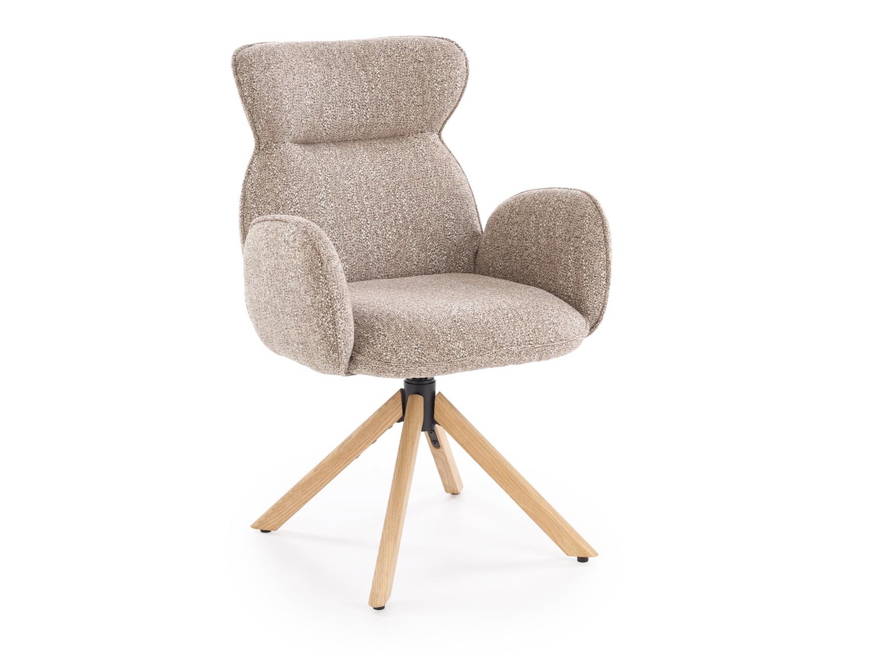 Stóll Houston 2041 (Beige + Ljós viður)