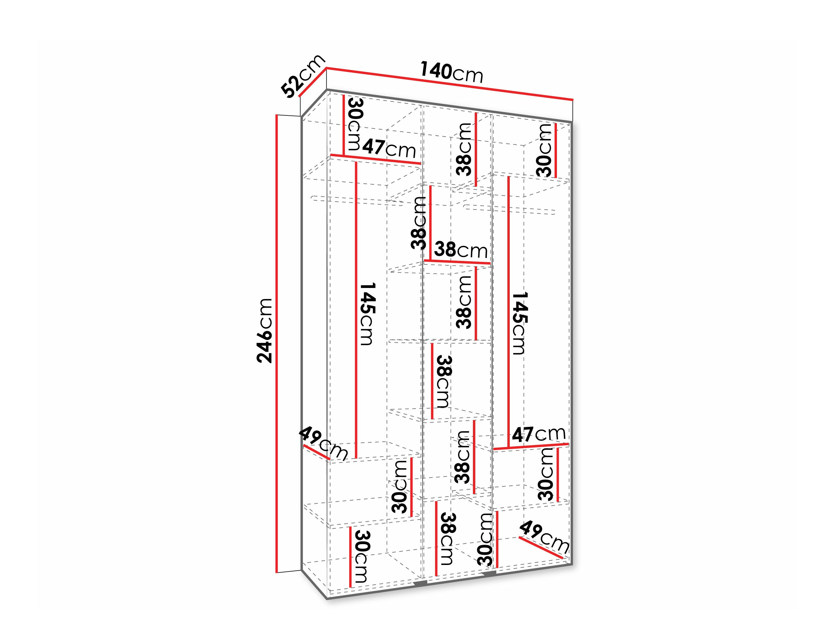 Fataskápur Hartford 573 (Kasmír)