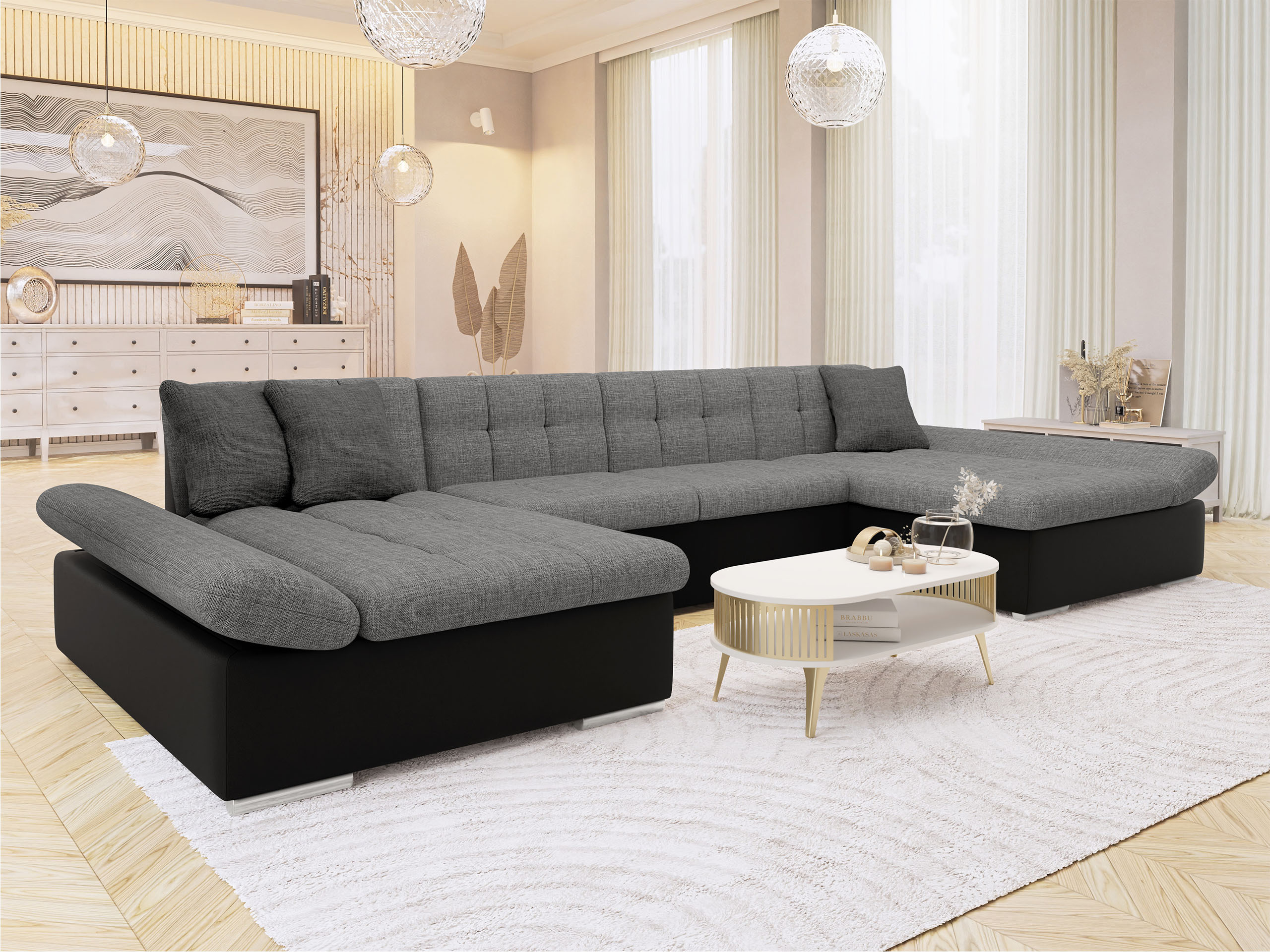 Horn­sófi Comfivo Ficus I (Soft 011 + Lux 05 + Lux 06)