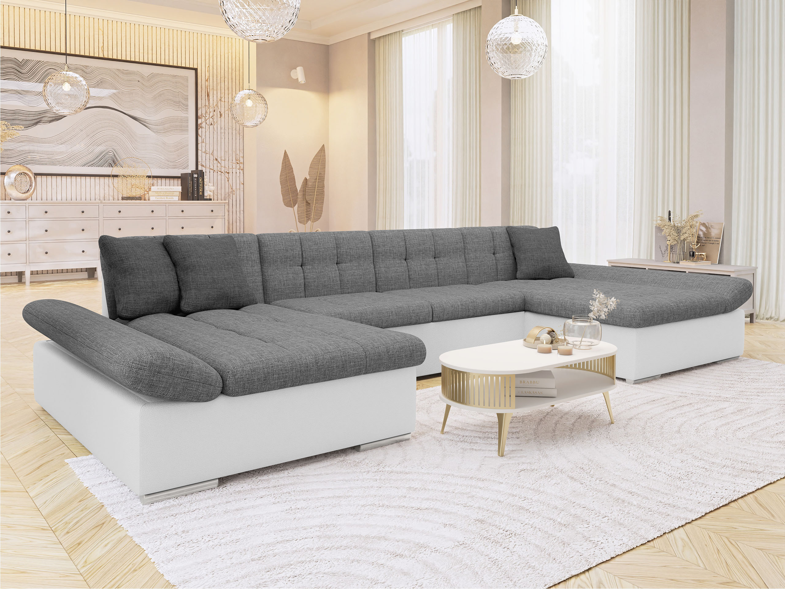 Horn­sófi Comfivo Ficus I (Soft 017 + Lux 05 + Lux 06)