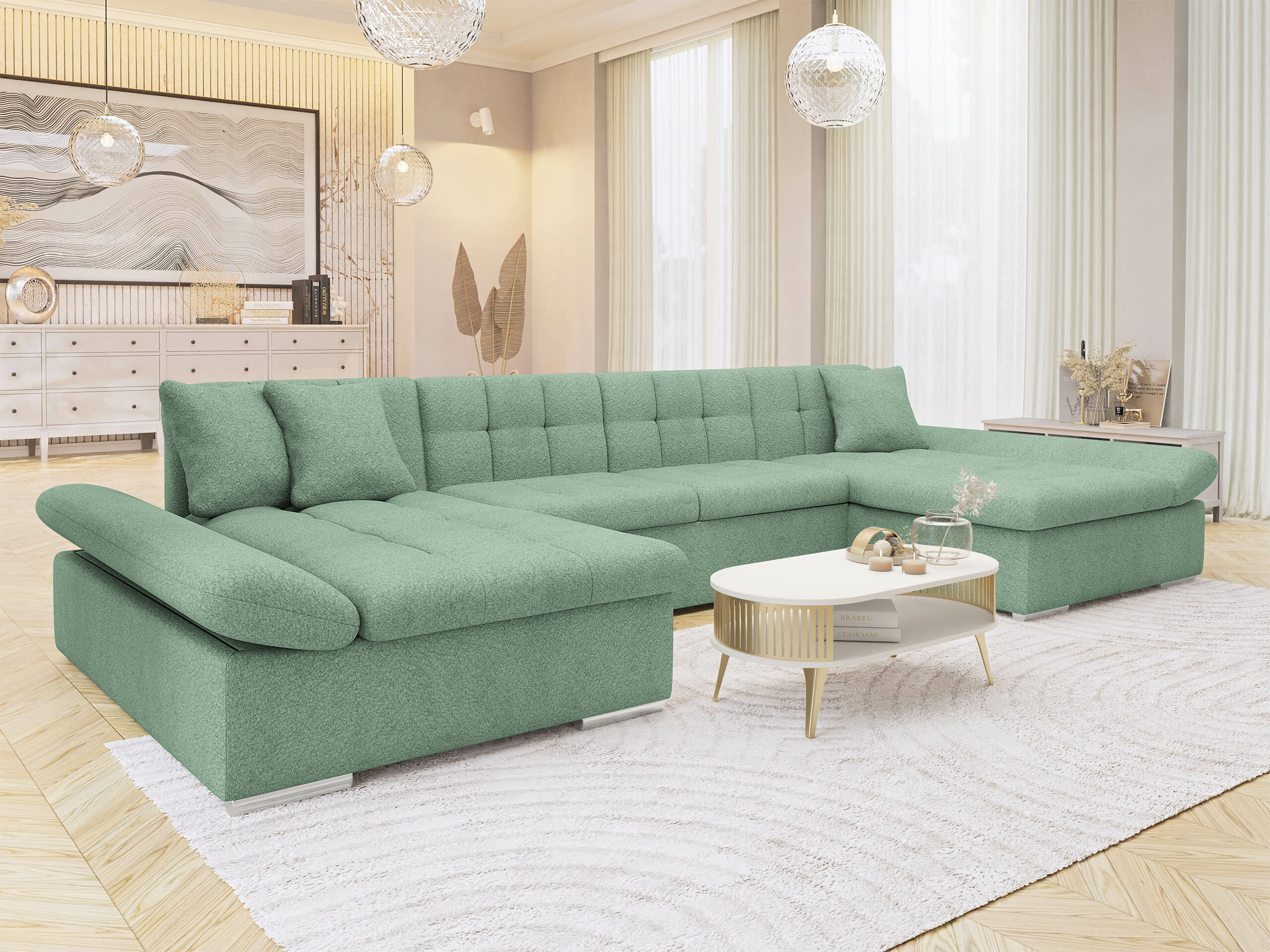Horn­sófi Comfivo Ficus (Coral 55)
