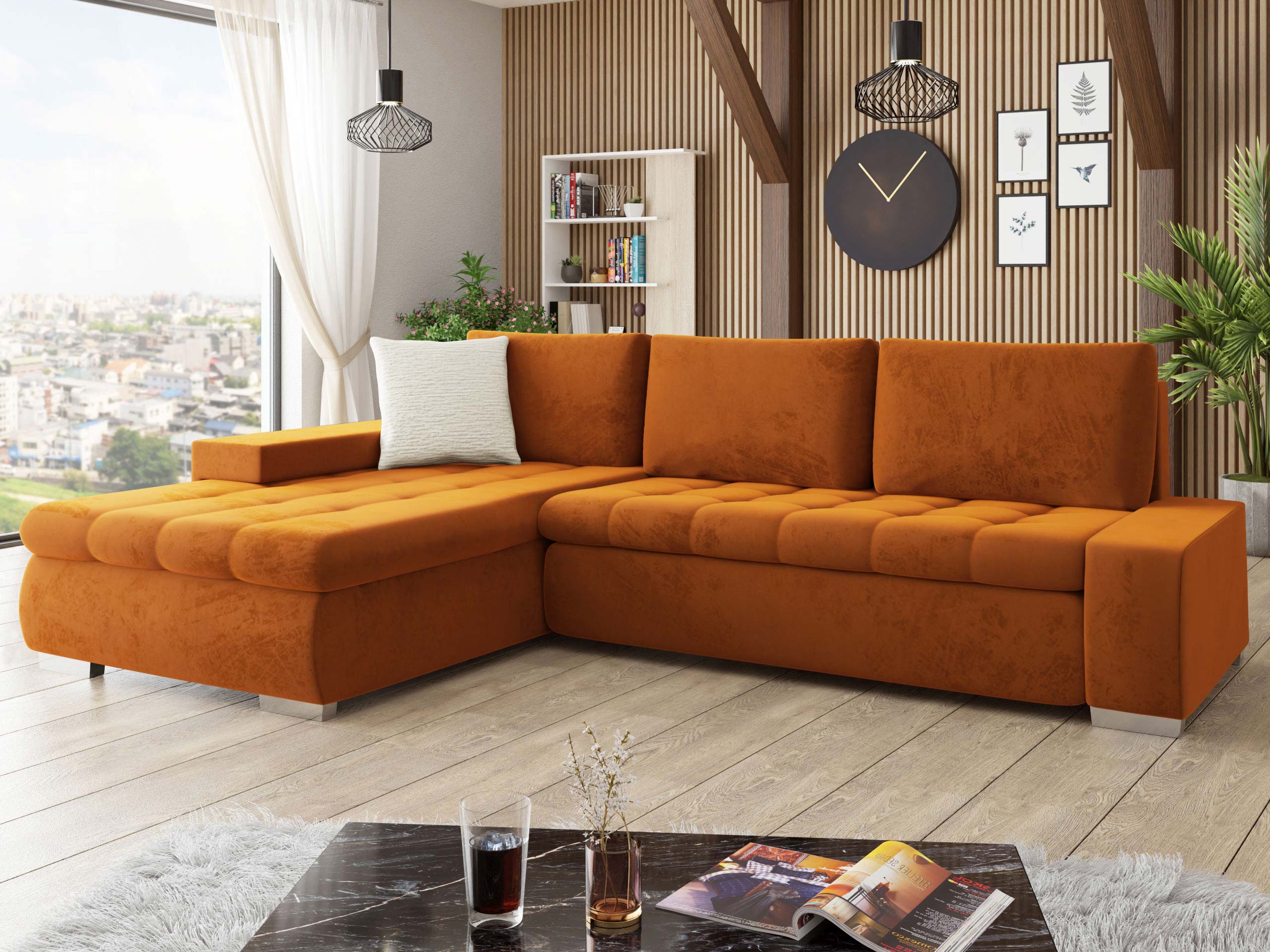 Horn­sófi Comfivo Nitor II (Piano 21 + Mokka 03)
