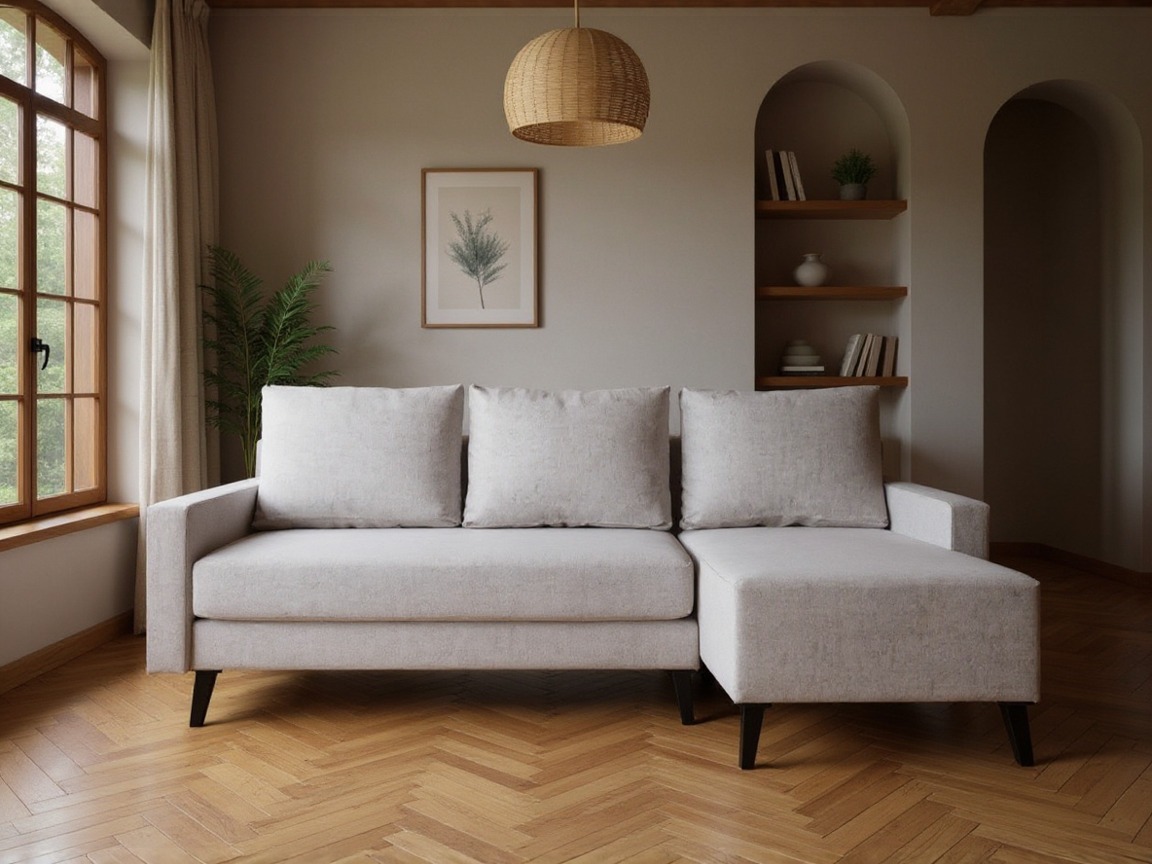 Horn­sófi Delbene 130 (Aura 23 + Svart háglans)