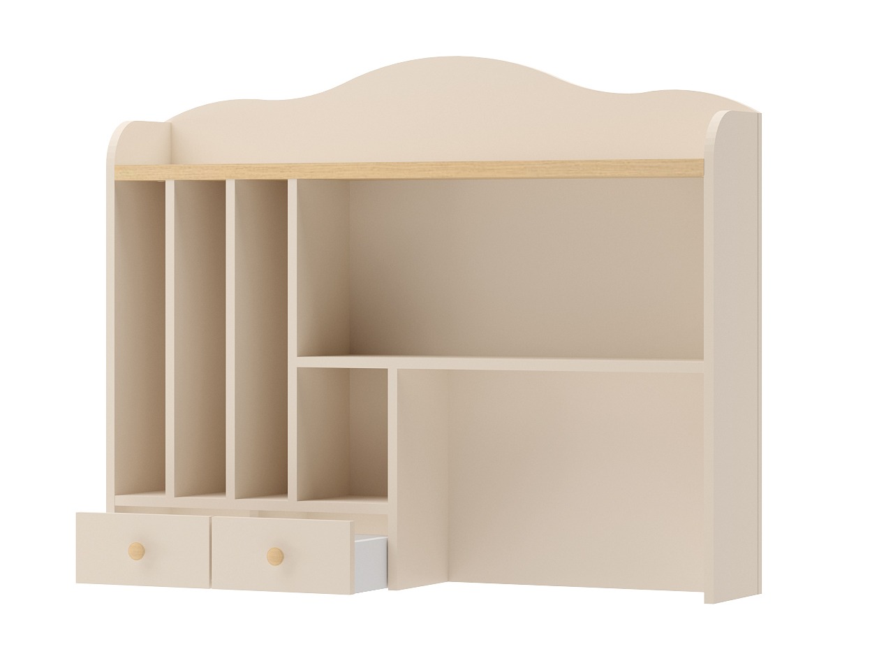 Bókahilla Romelbo 136 (Beige + Eik)