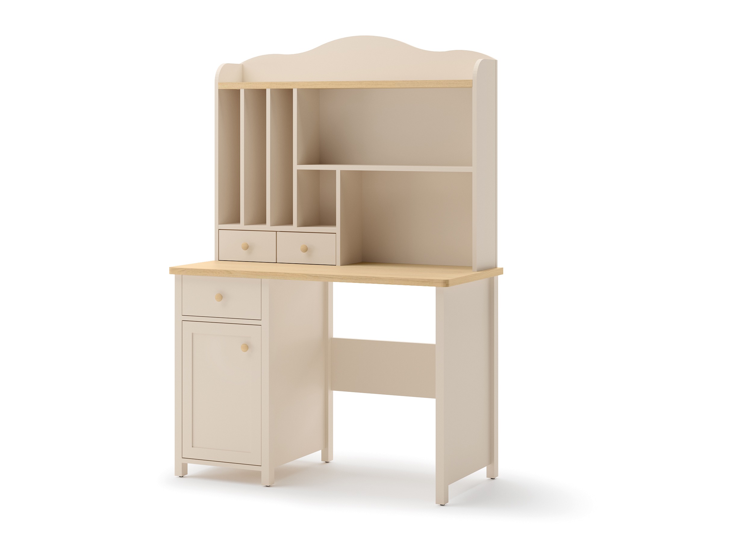 Bókahilla Romelbo 136 (Beige + Eik)