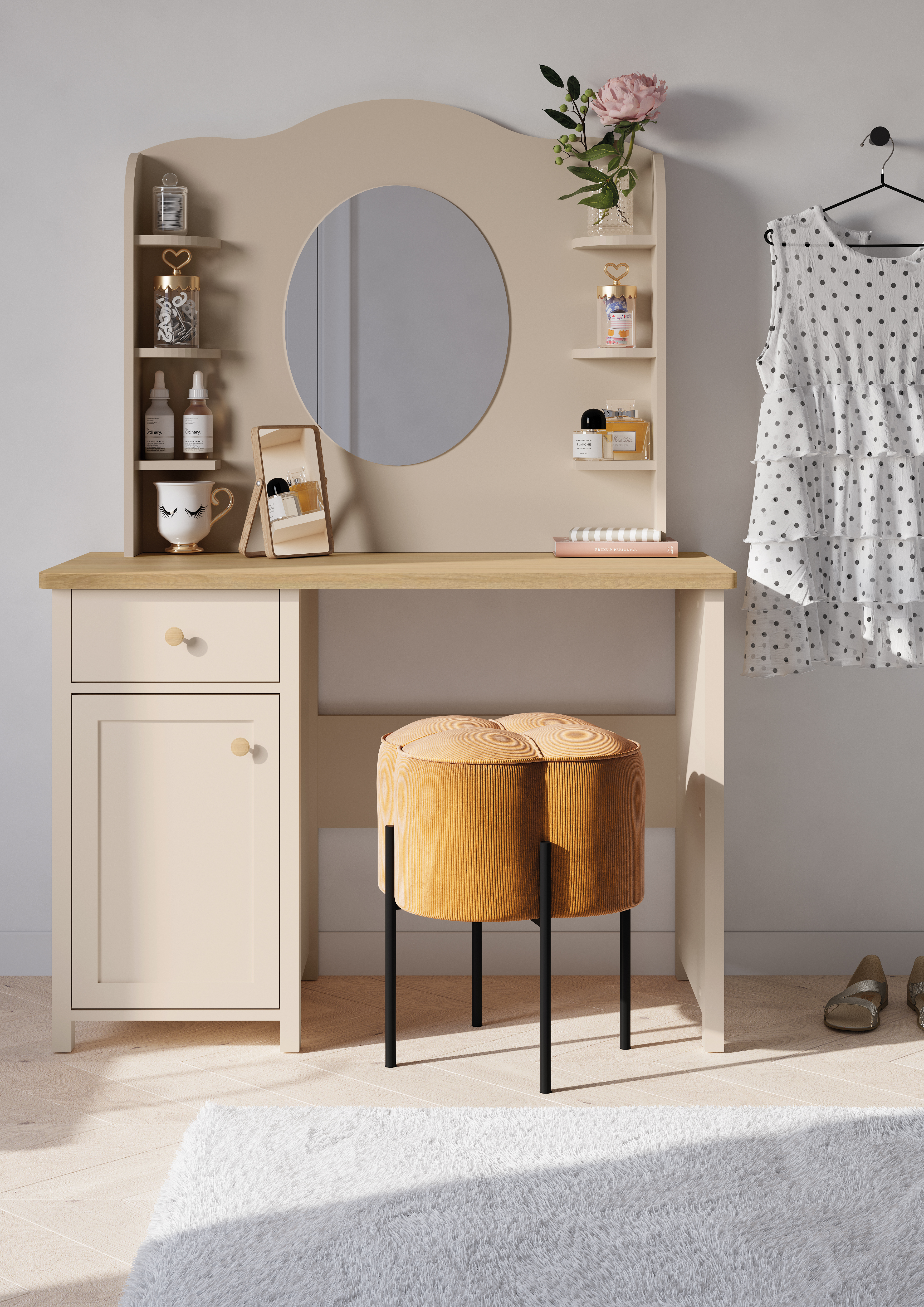Spegill Romelbo 137 (Beige)