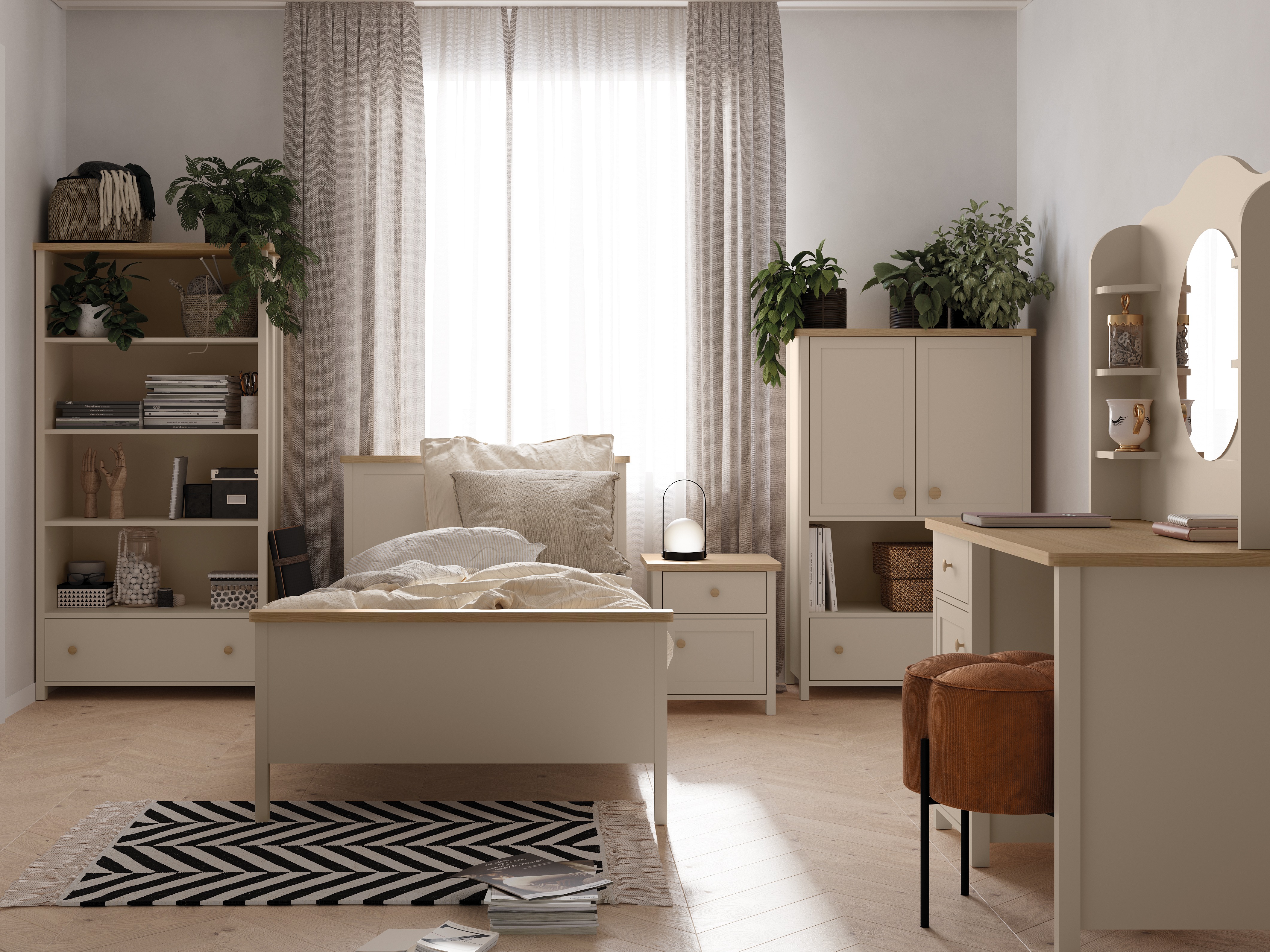 Spegill Romelbo 137 (Beige)