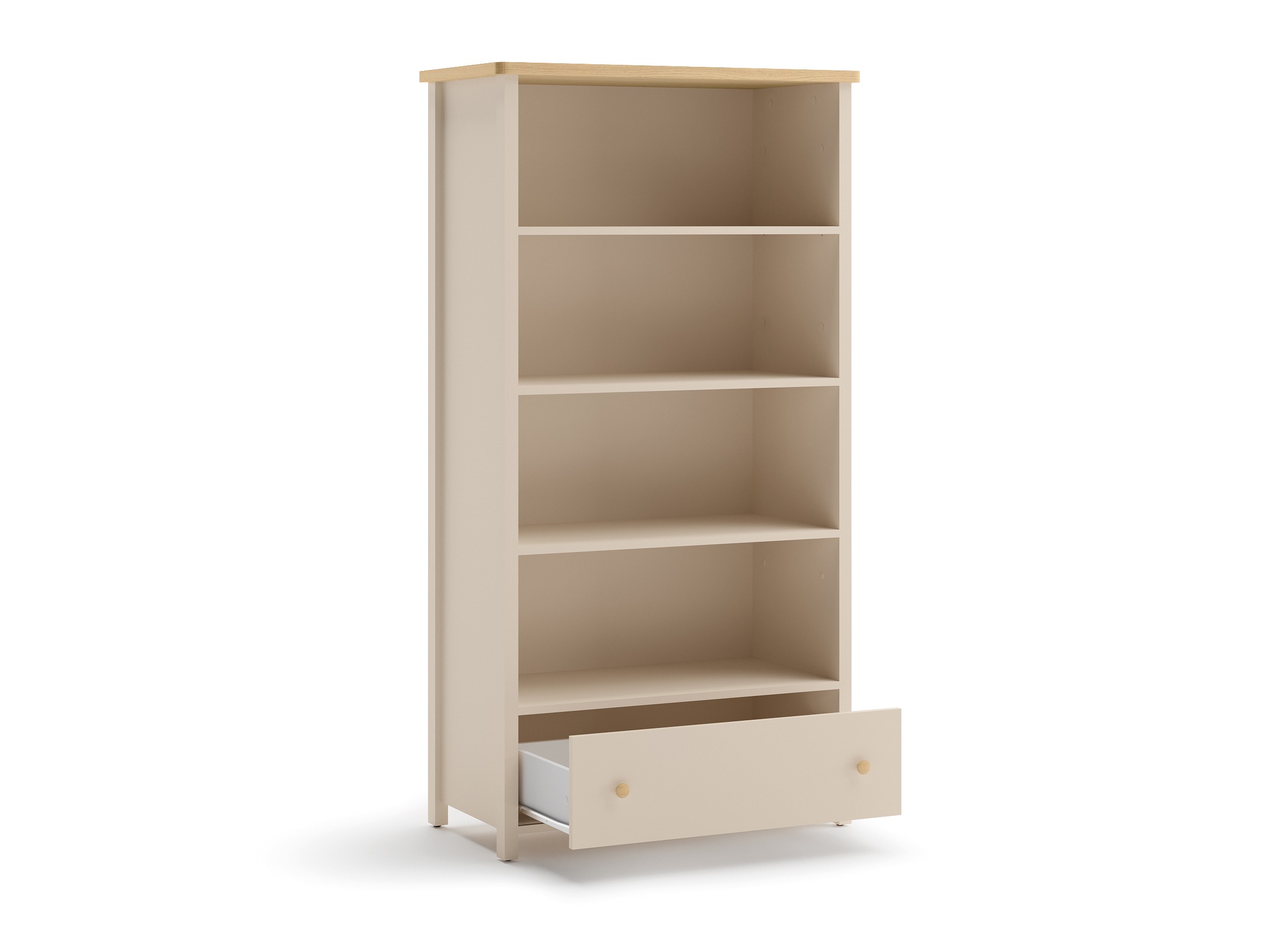 Bókahilla Romelbo 142 (Beige + Eik)
