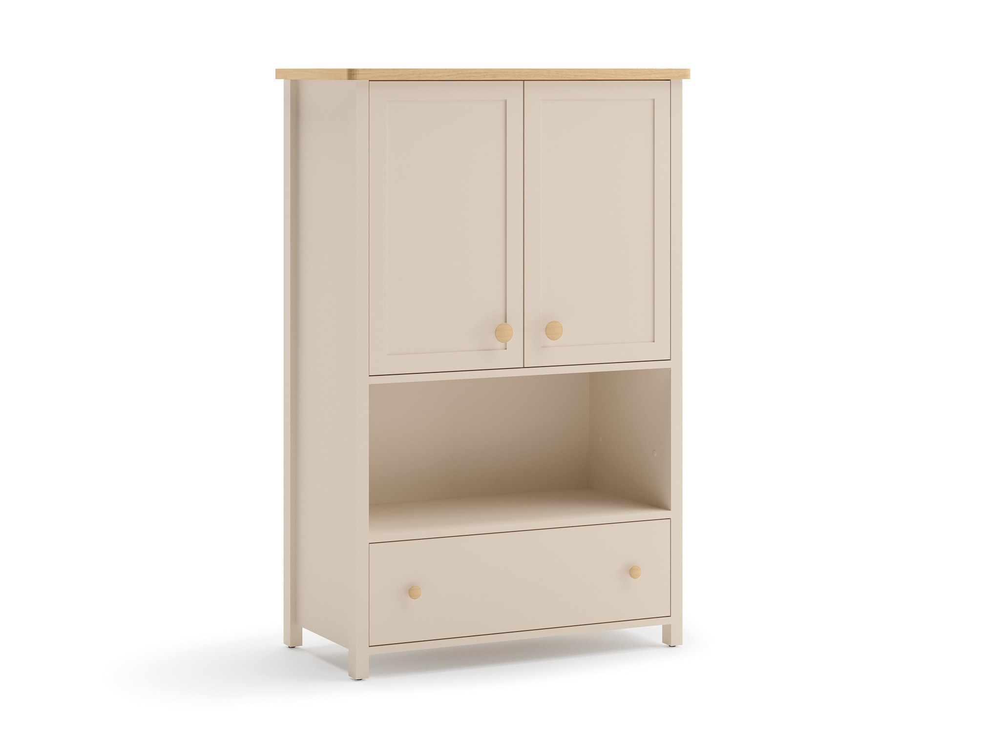 Kommóða Romelbo 144 (Beige + Eik)