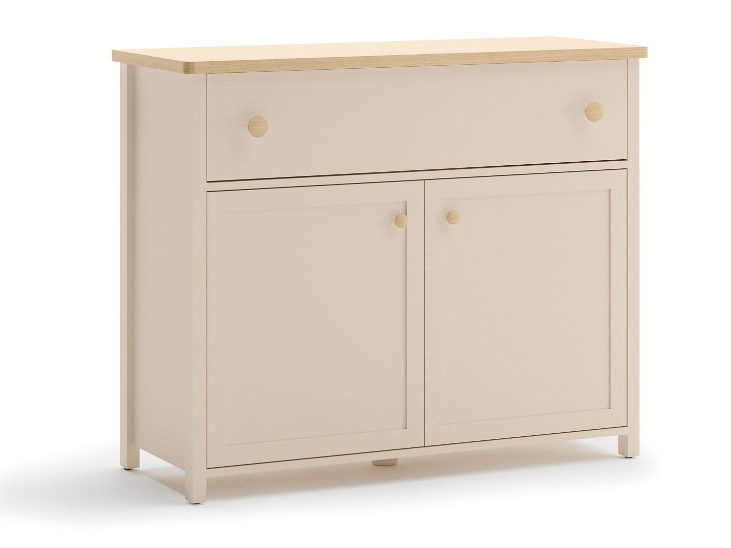 Kommóða Romelbo 150 (Beige + Eik)