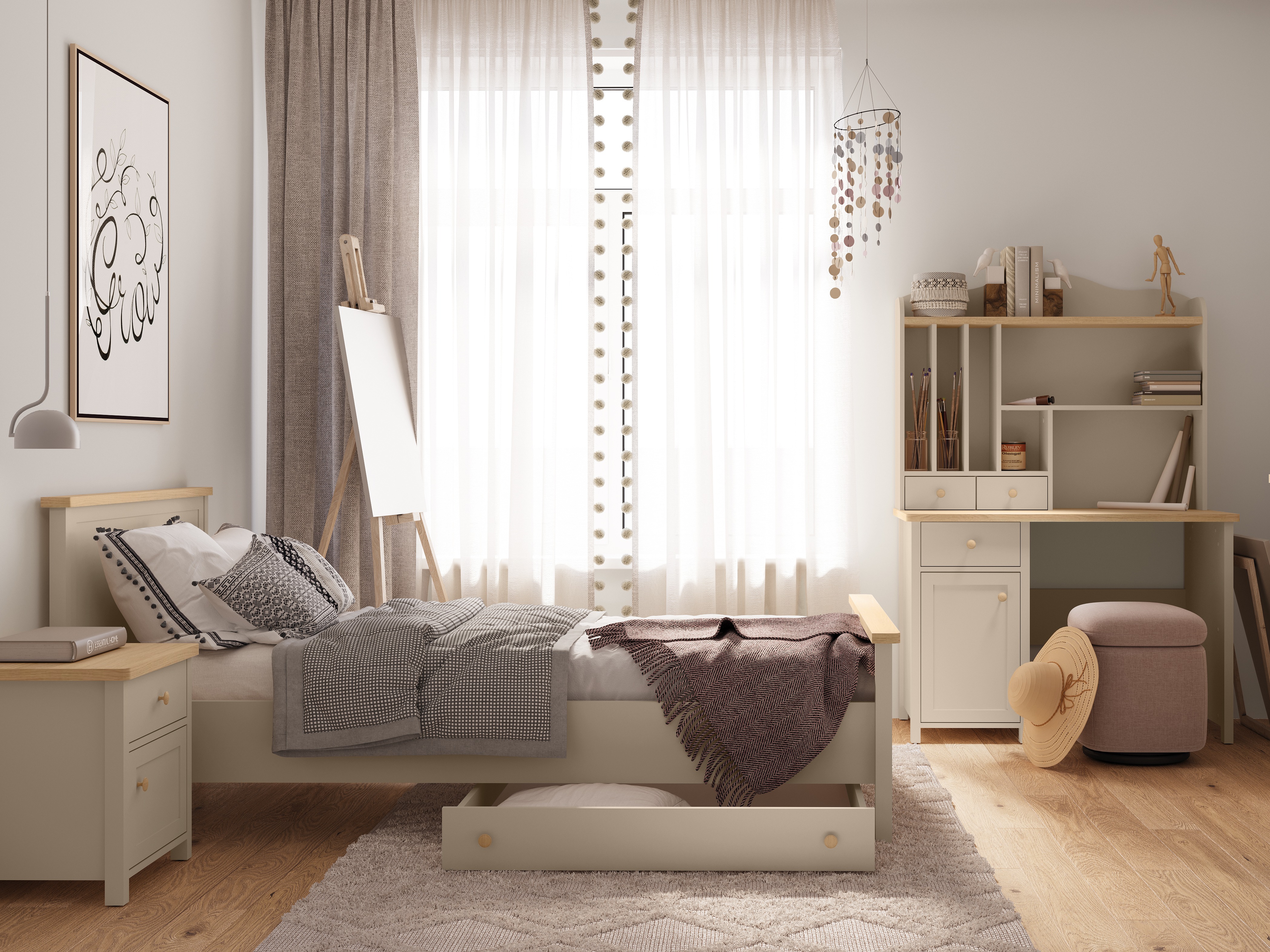 Skúffa Romelbo 147 (Beige)