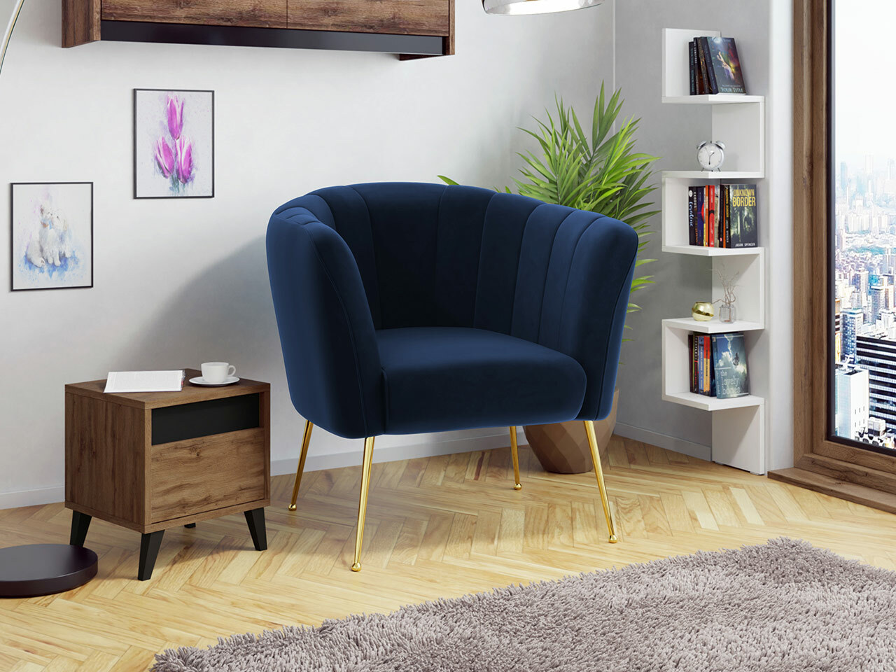 Hægindastóll Orem 112 (Magic Velvet 2216)