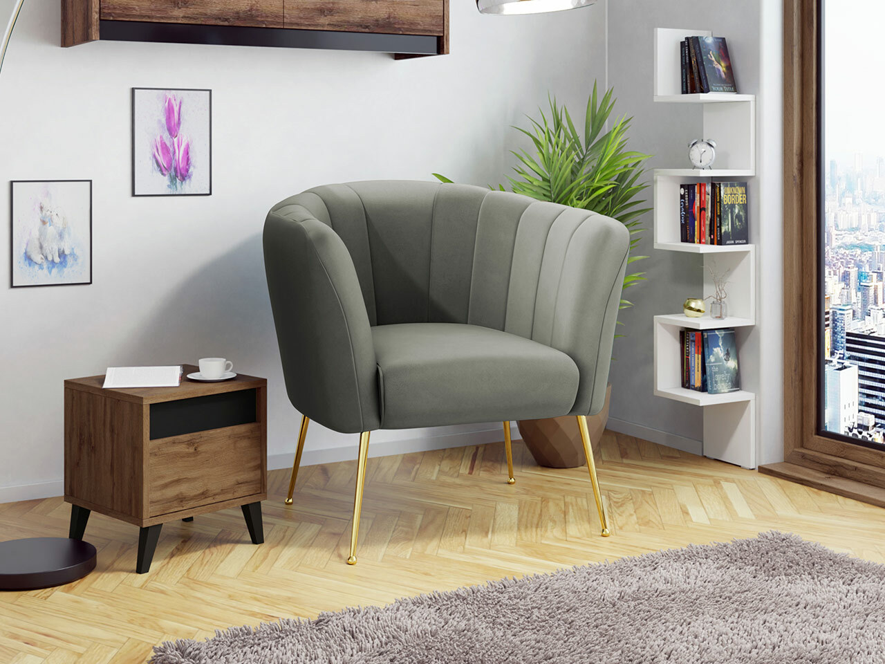 Hægindastóll Orem 112 (Magic Velvet 2217)