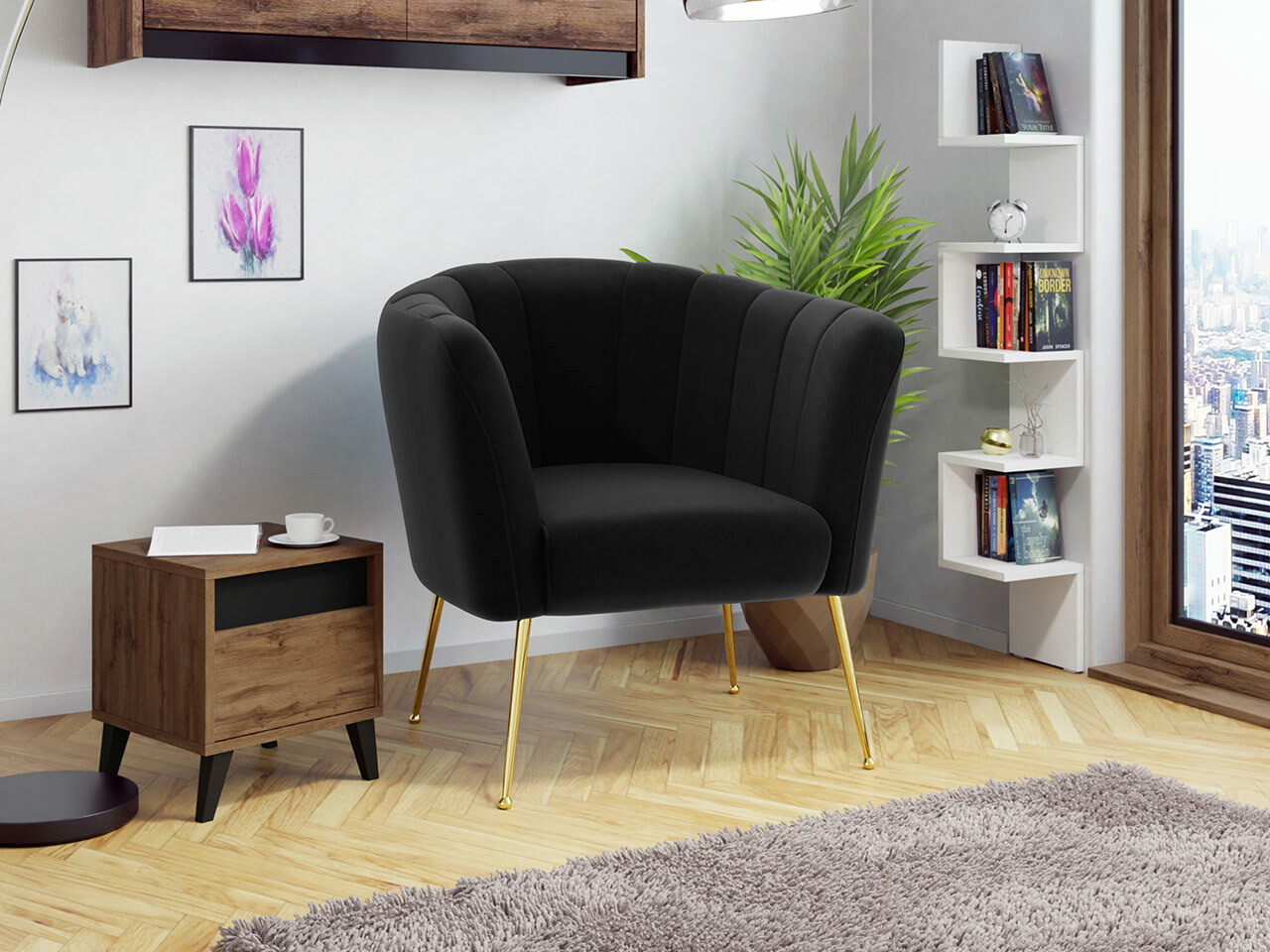 Hægindastóll Orem 112 (Magic Velvet 2219)