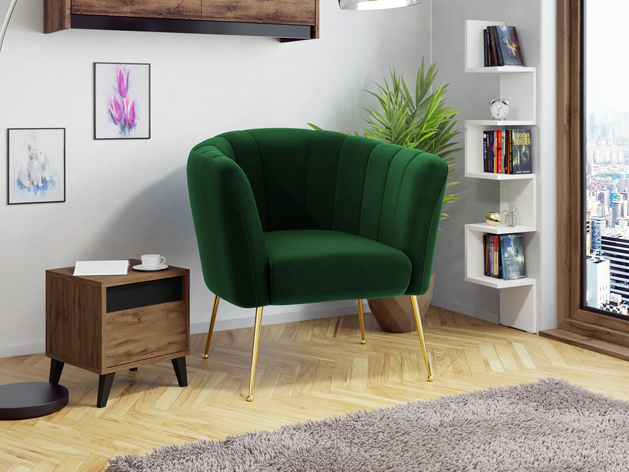 Hægindastóll Orem 112 (Magic Velvet 2225)